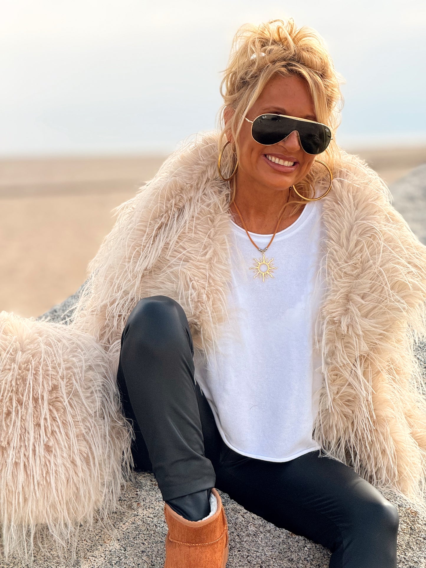 CHAQUETA DE PELO SINTÉTICO LUCAS MULTICOLOR