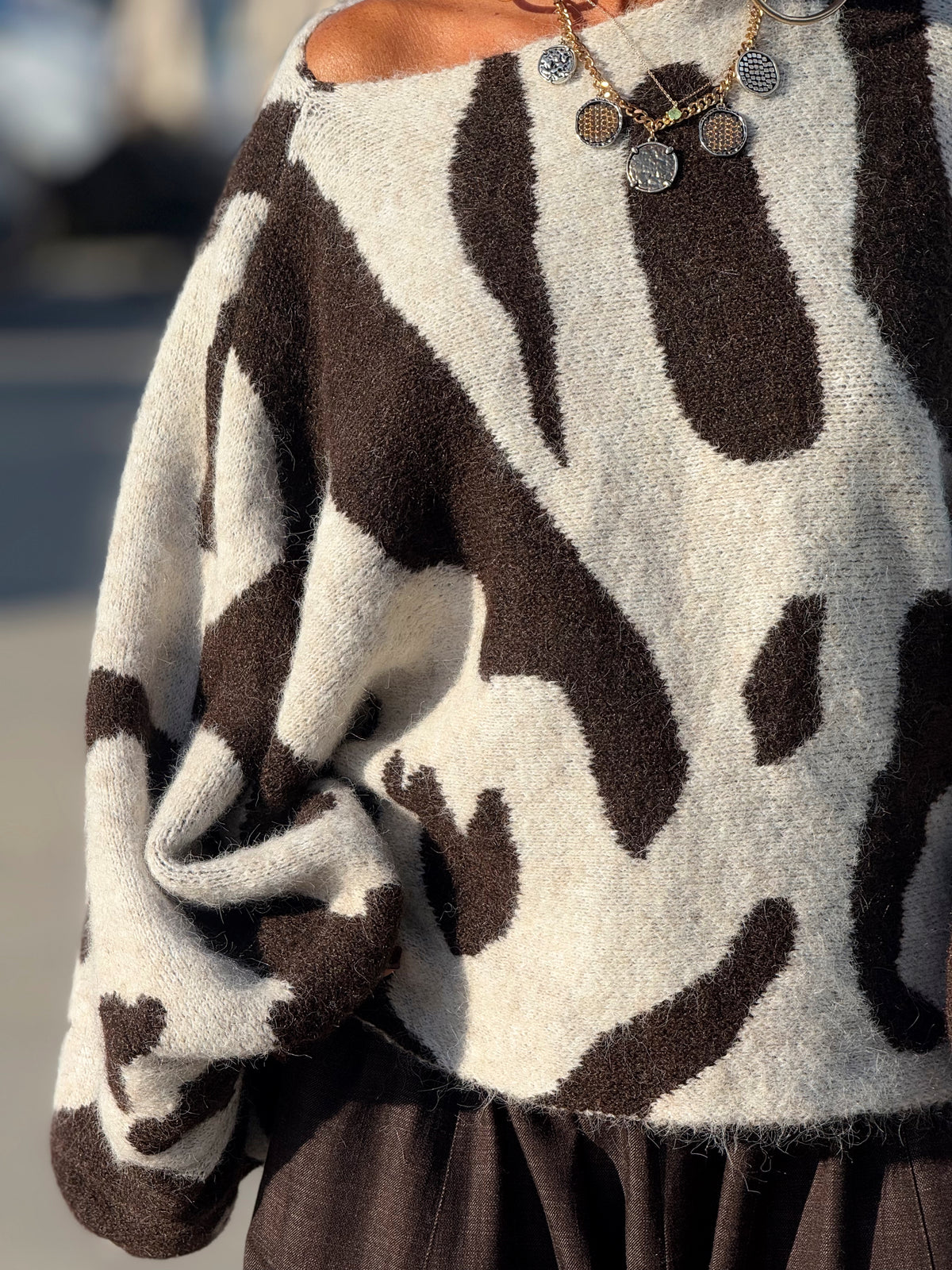 JERSEY OVERSIZE VACA MULTICOLOR