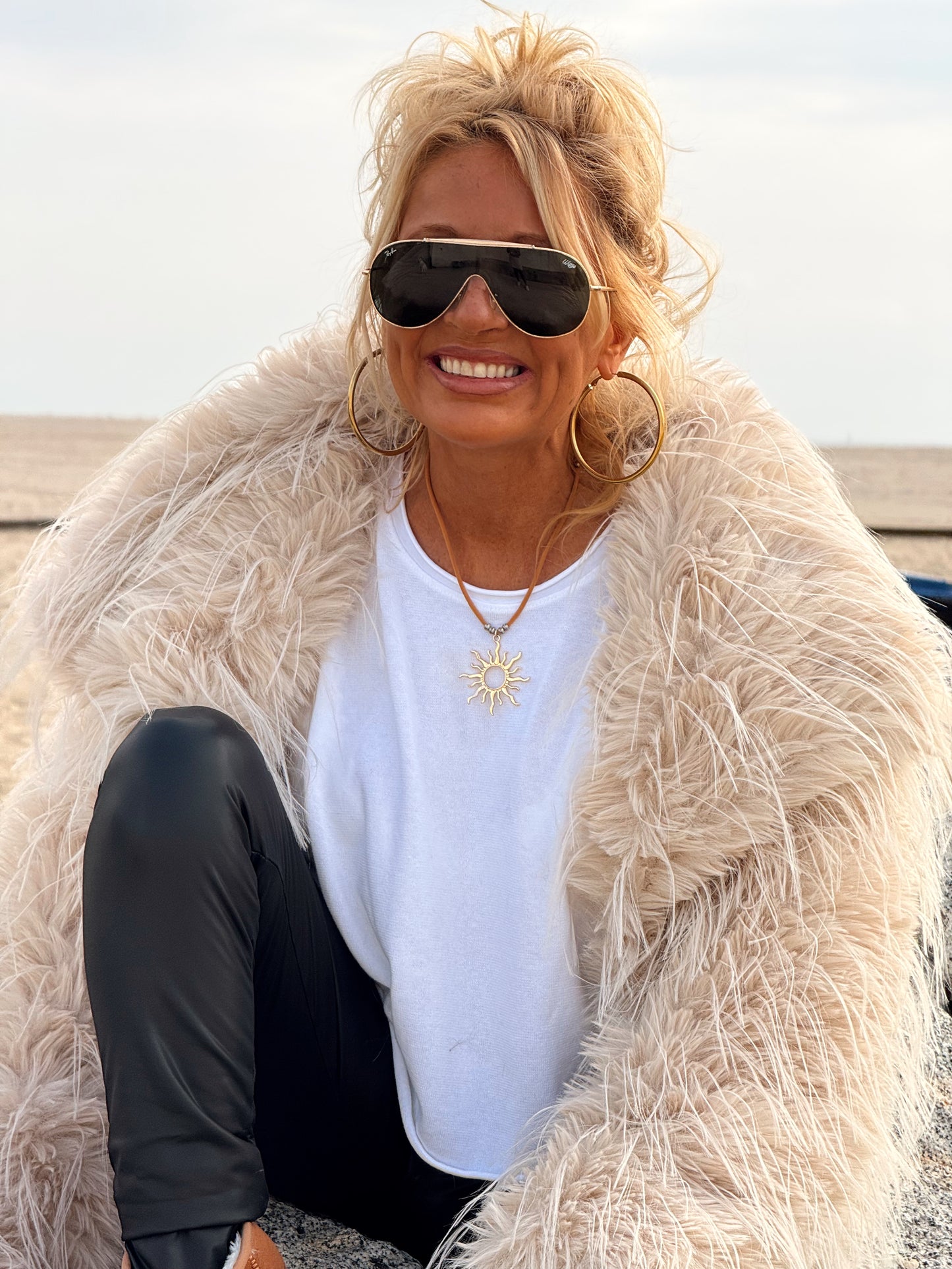 CHAQUETA DE PELO SINTÉTICO LUCAS MULTICOLOR