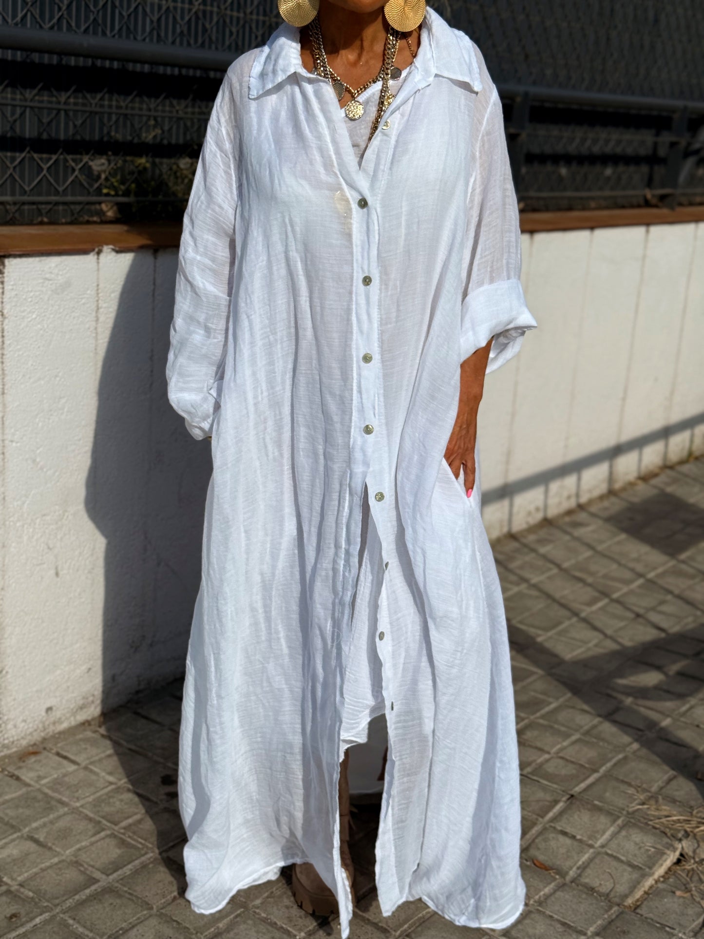 VESTIDO-CAMISA DOBLE ZAIRA MULTICOLOR