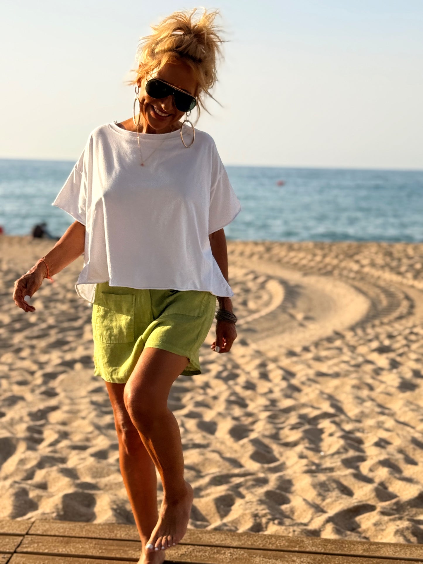 SHORT LINO TERRY MULTICOLOR