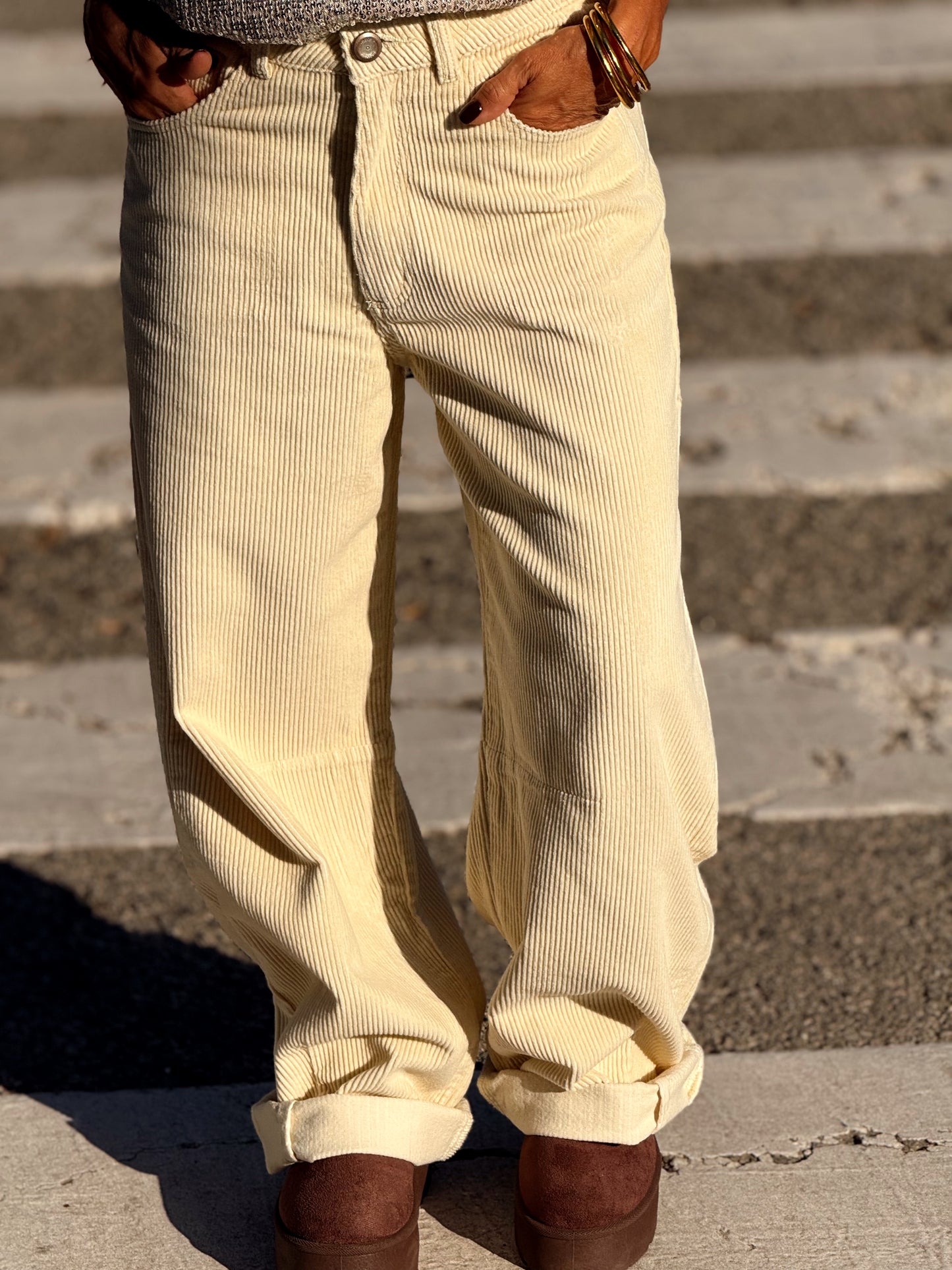 PANTALON DE PANA JOYCE MULTICOLOR