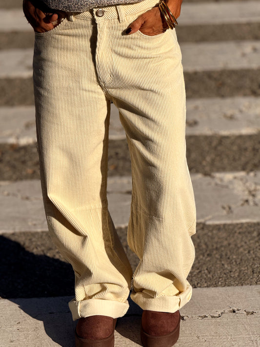 PANTALON DE PANA JOYCE MULTICOLOR