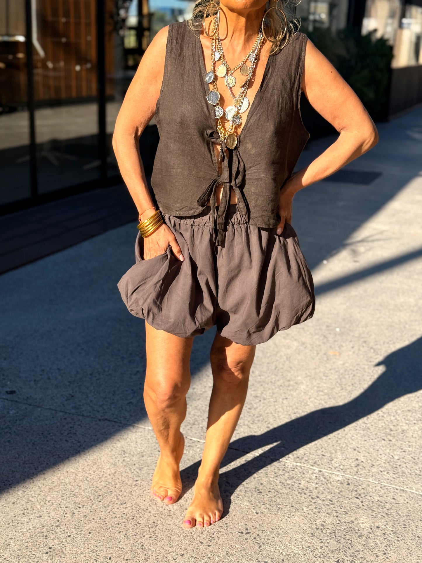 SHORT BOHO MULTICOLOR