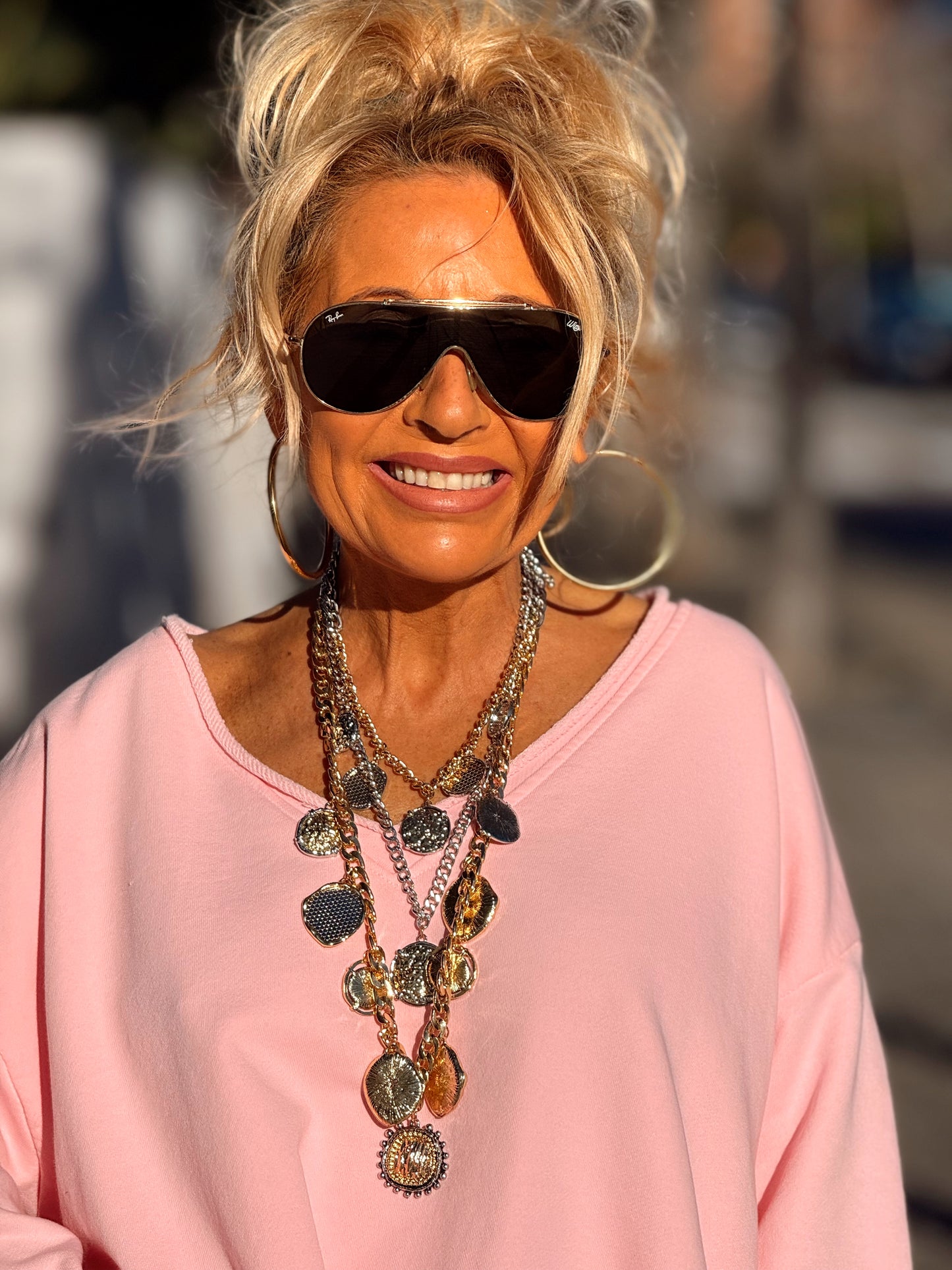 SUDADERA OVERSIZE FILOMENA MULTICOLOR