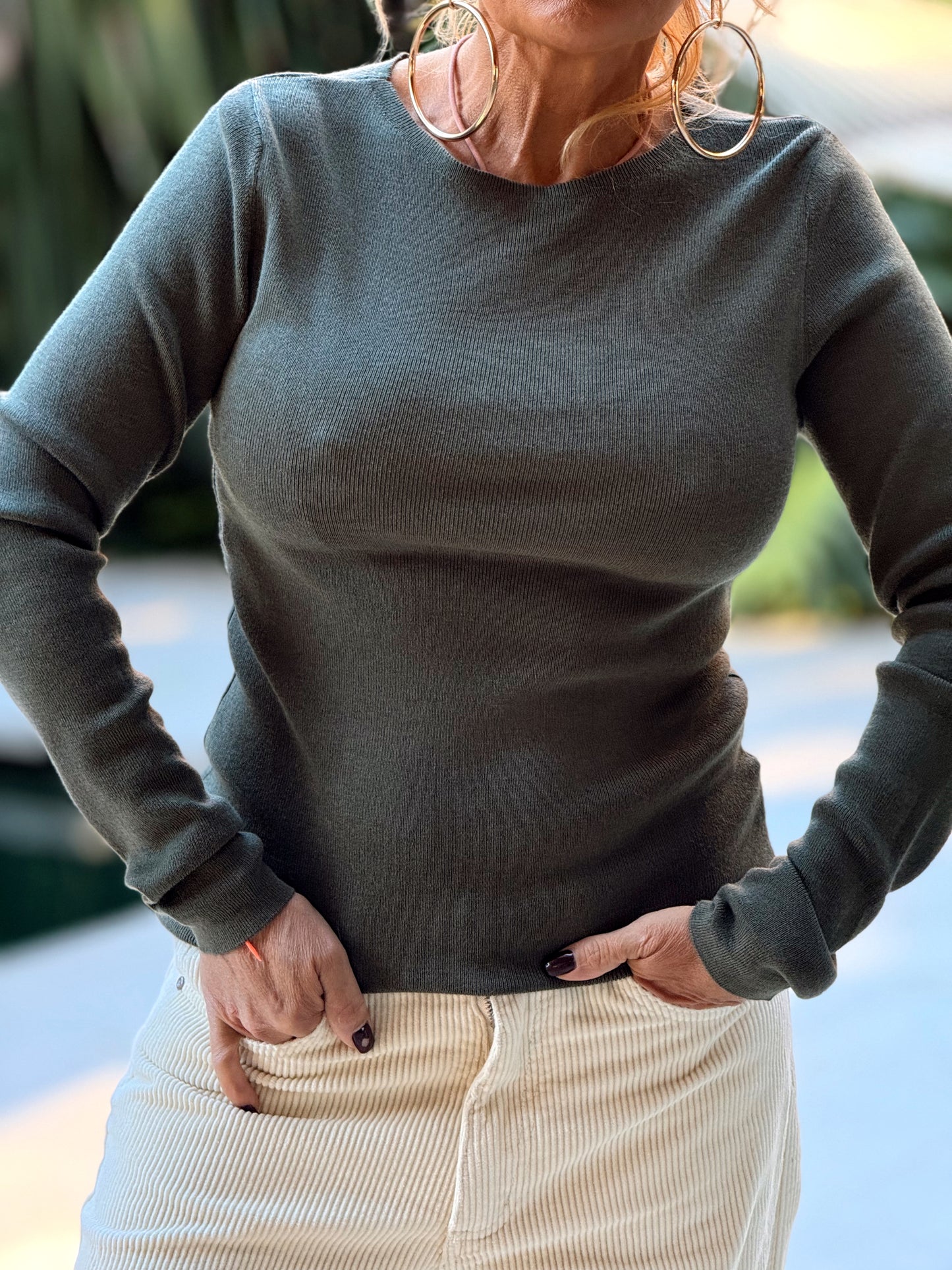 JERSEY DE PUNTO AJUSTADO MULTICOLOR