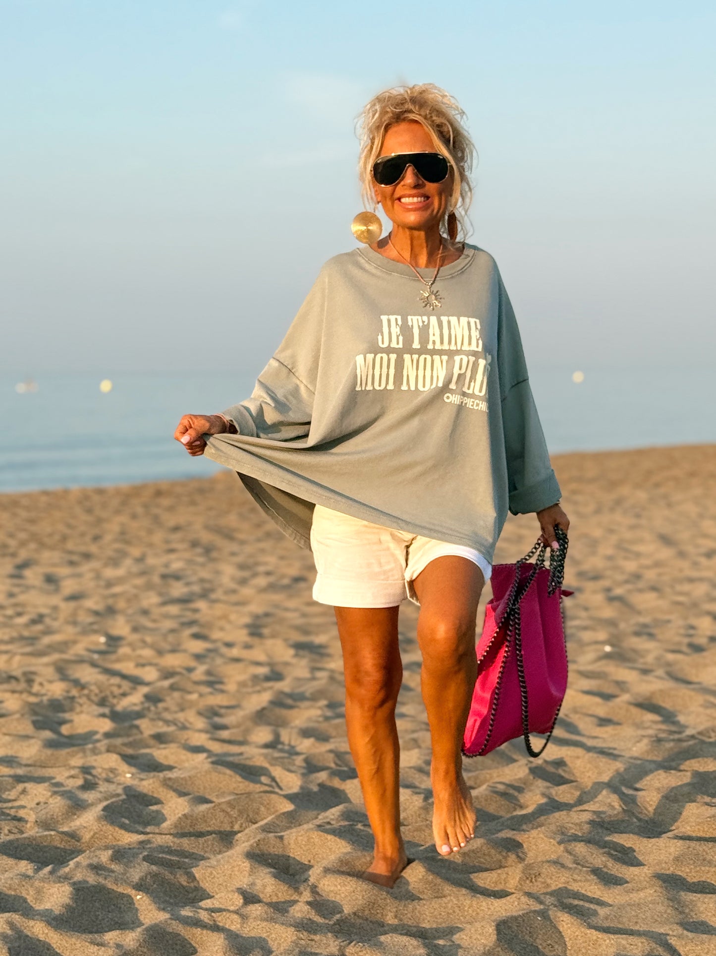 SUDADERA OVERSIZE JE T’AIME MOI NON PLUS MULTICOLOR