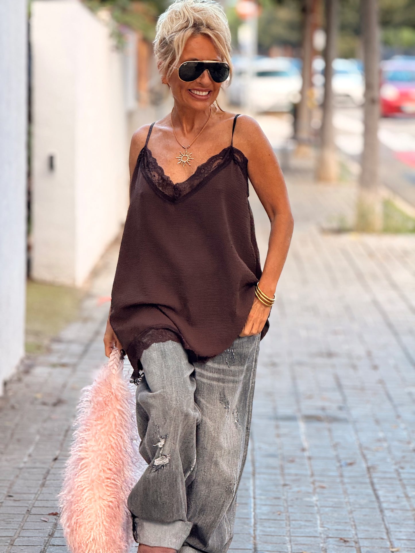 TOP LENCERO SUPER OVERSIZE LUISA MULTICOLOR