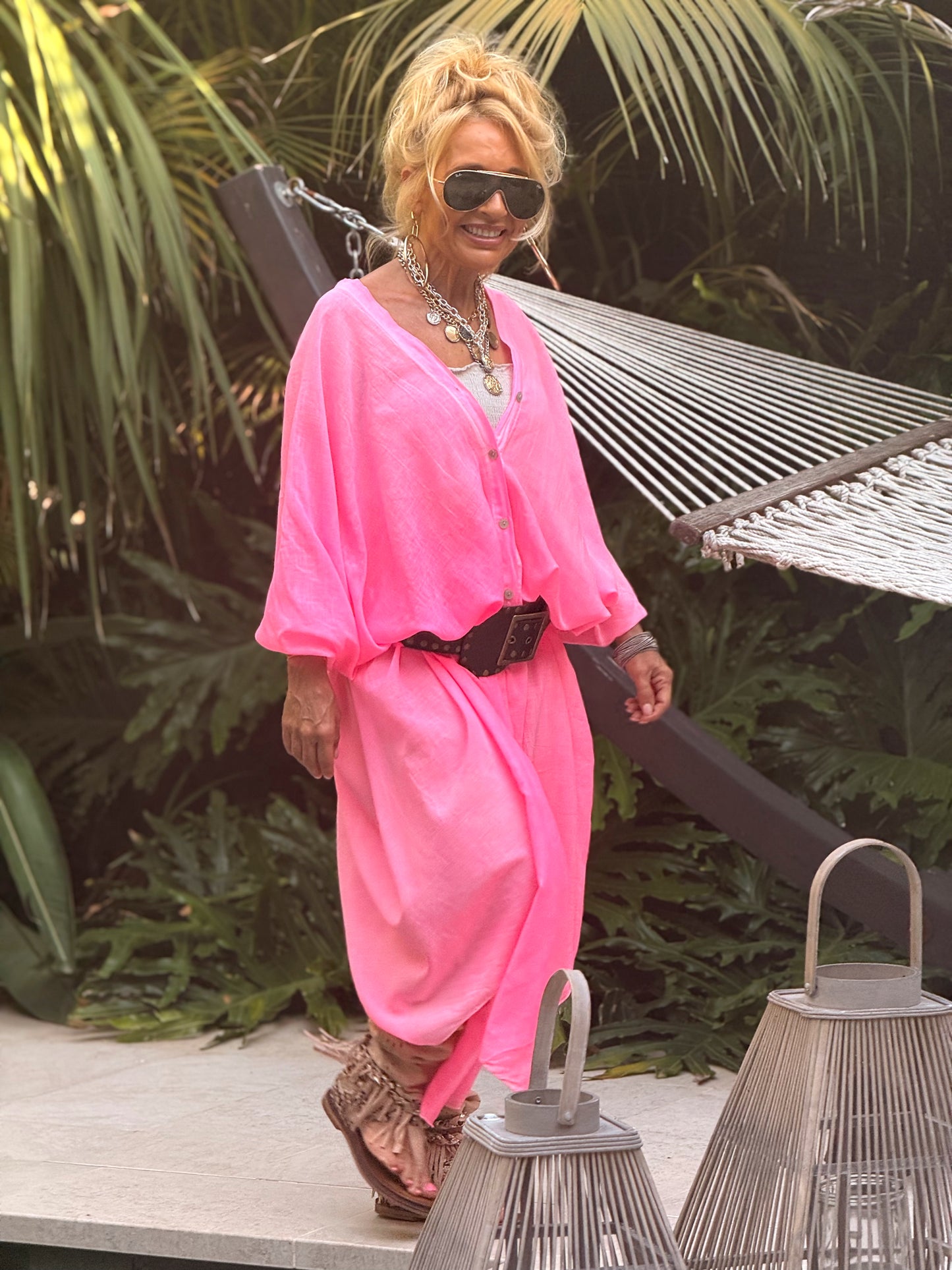 VESTIDO- TÚNICA SUPER OVERSIZE SANDRINE MULTICOLOR