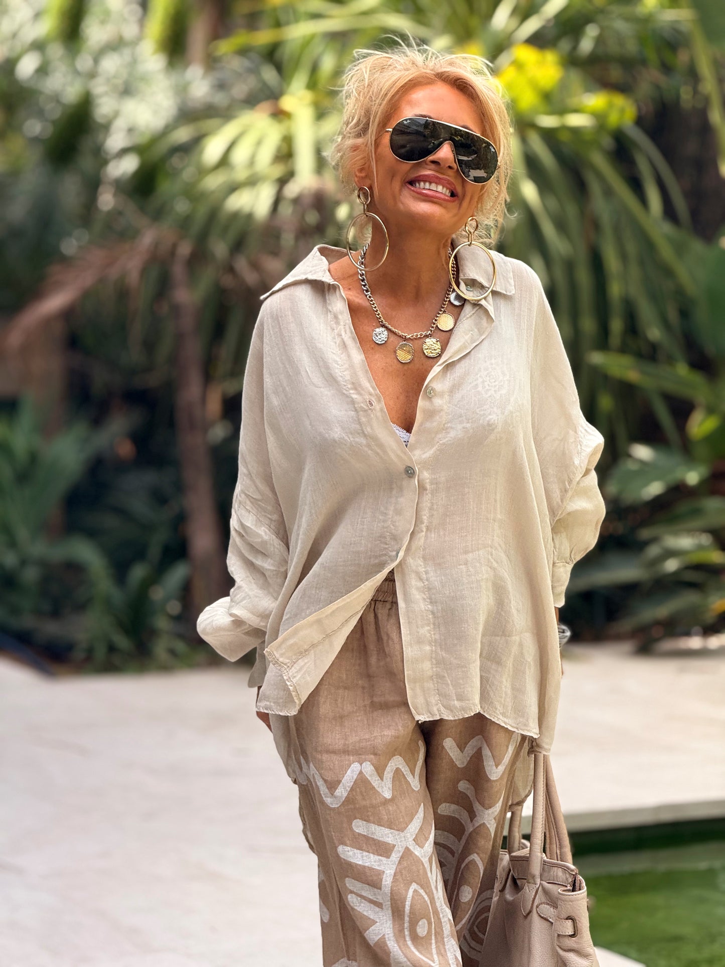 CAMISA OVERSIZE VALERIA MULTICOLOR