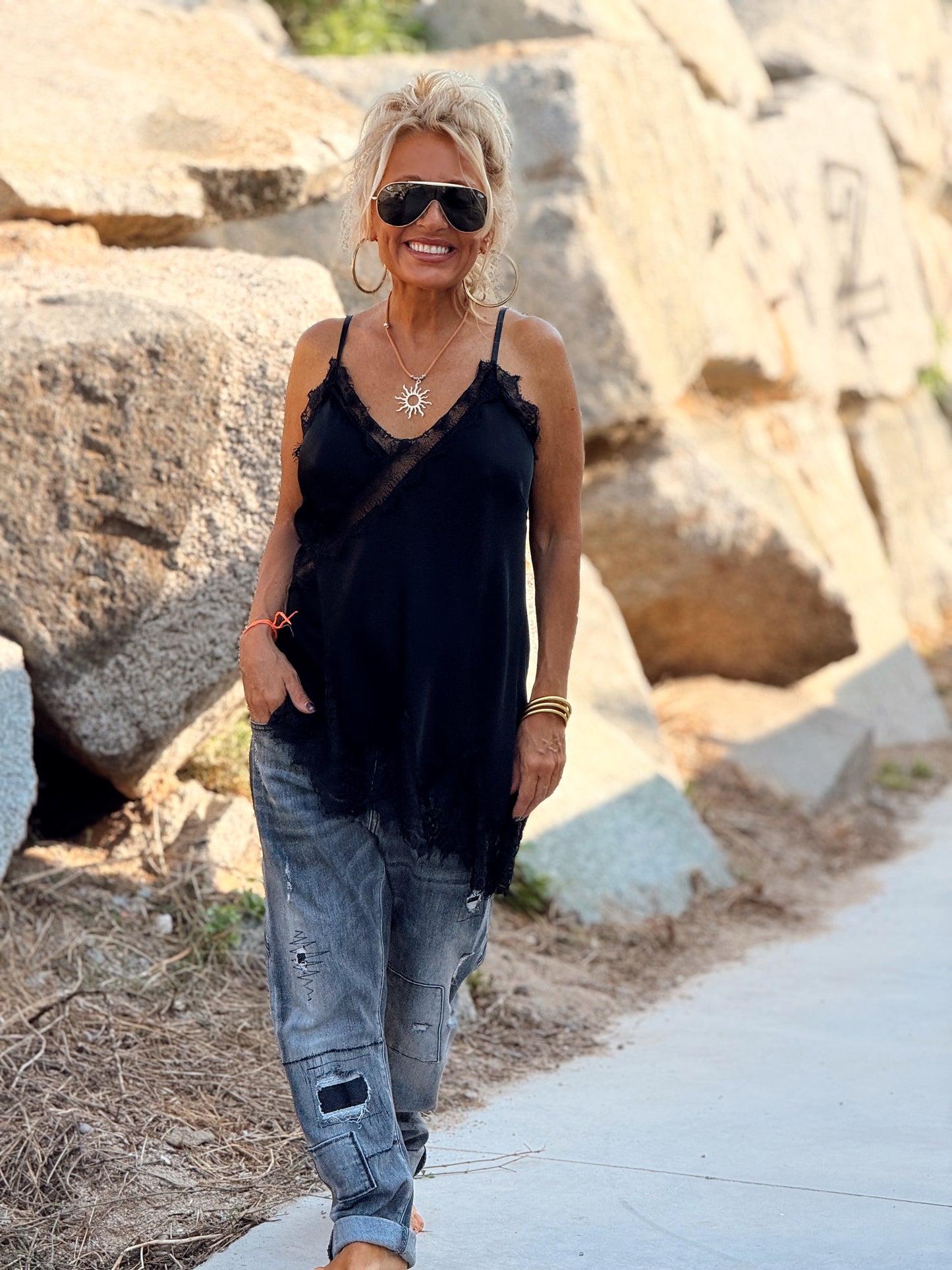 TOP LENCERO ASIMÉTRICO MULTICOLOR