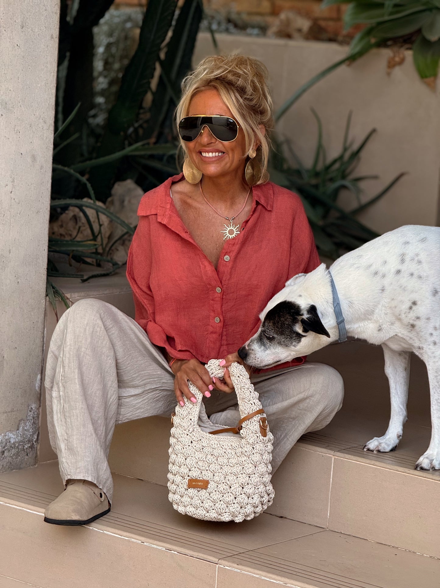 CAMISA LINO CROP-TOP MULTICOLOR