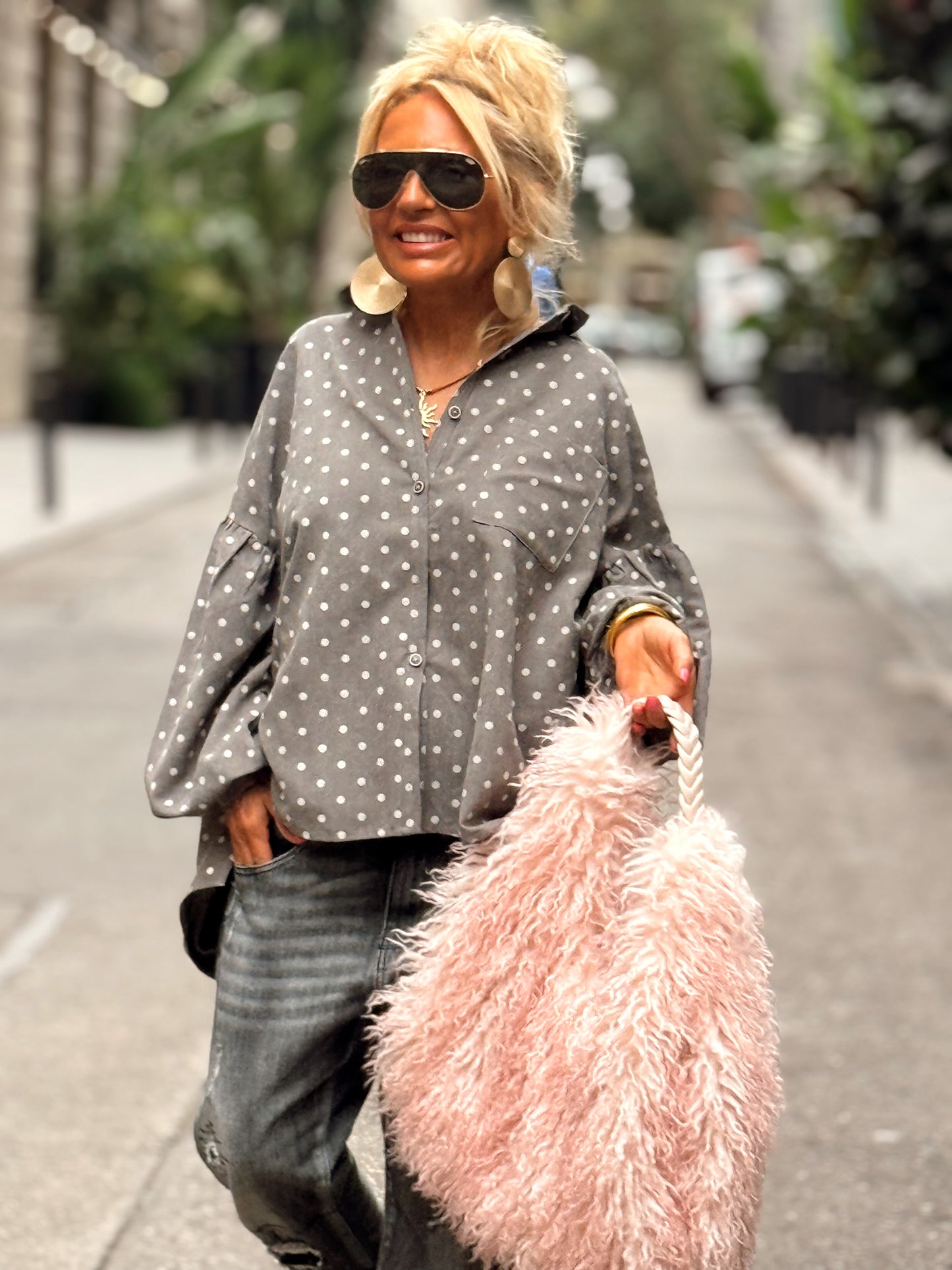 BOLSO PELO SINTÉTICO KEZIA MULTICOLOR