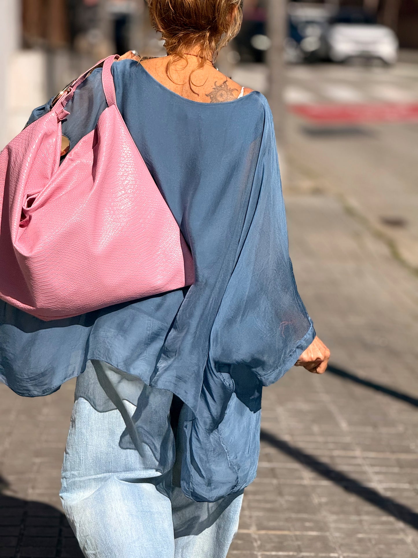 BLUSA CON TOP OVERSIZE ASIMÉTRICA NOA MULTICOLOR