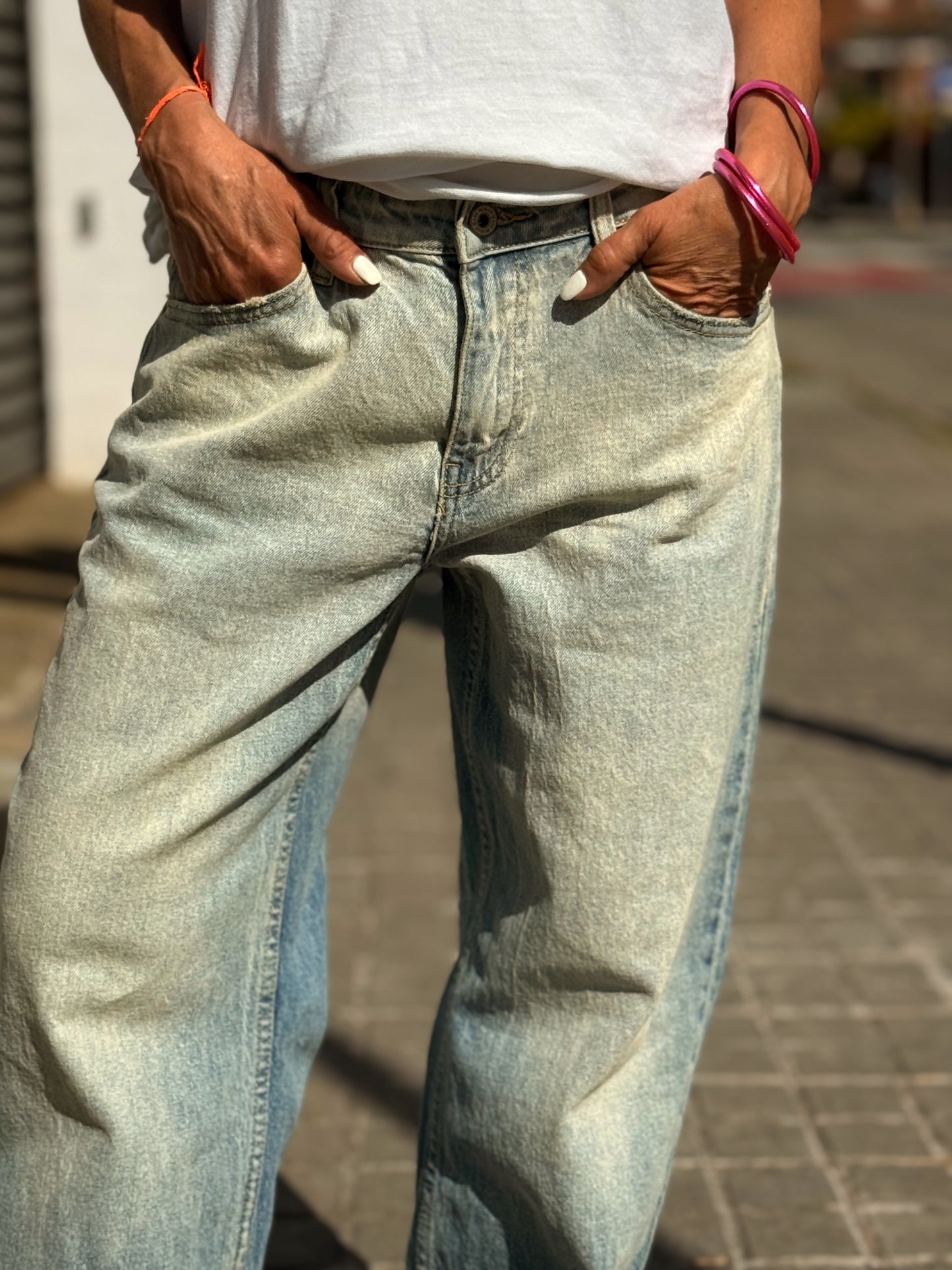 JEANS VAQUEROS JULIA 1415 TEJANO DESGASTADO