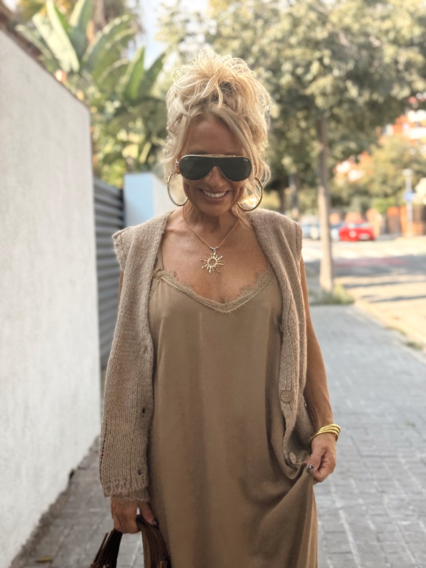 CHALECO DE PUNTO BENEDICTA MULTICOLOR