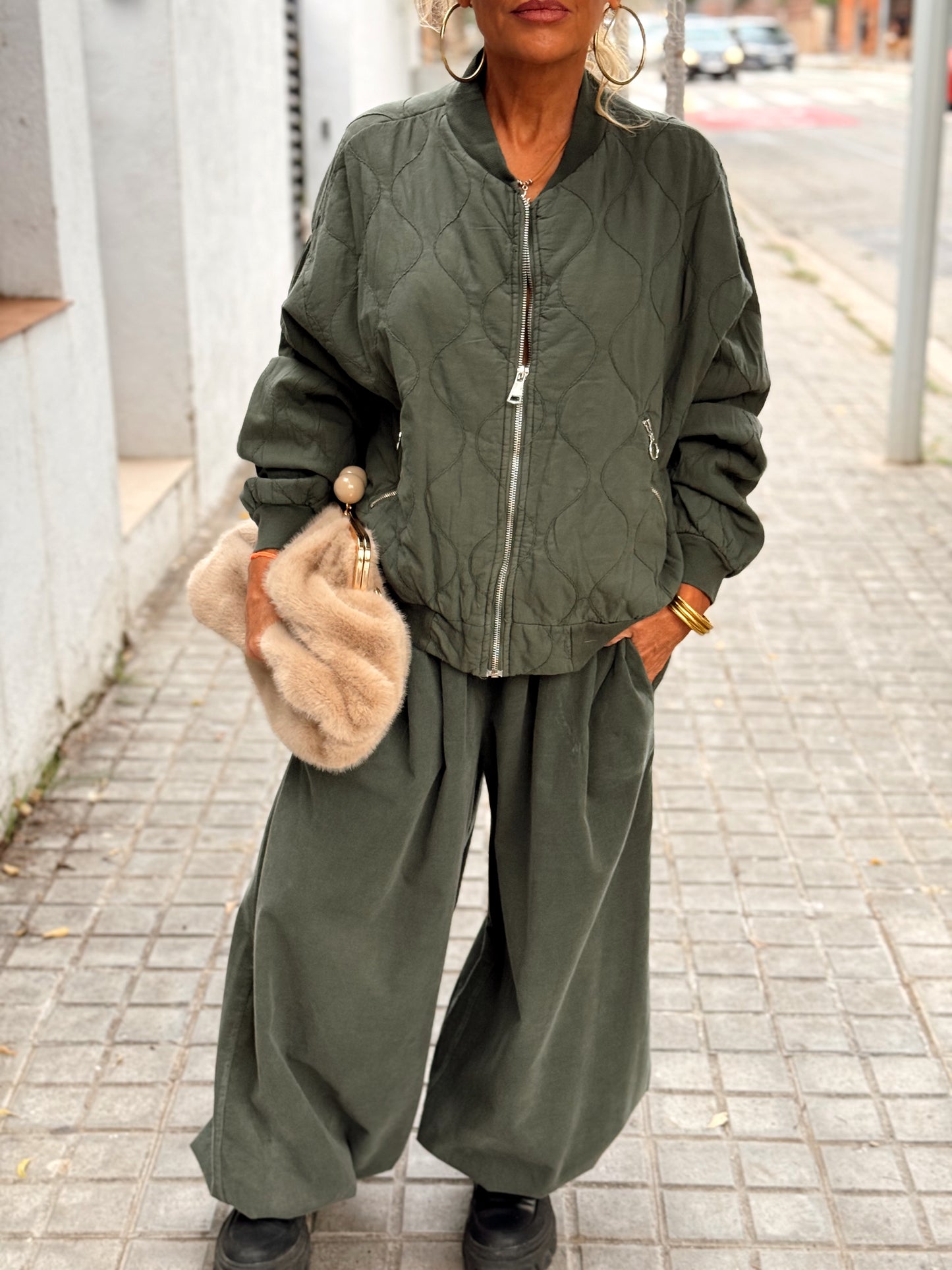 PANTALON OVERSIZE PANA JOGGER MULTICOLOR