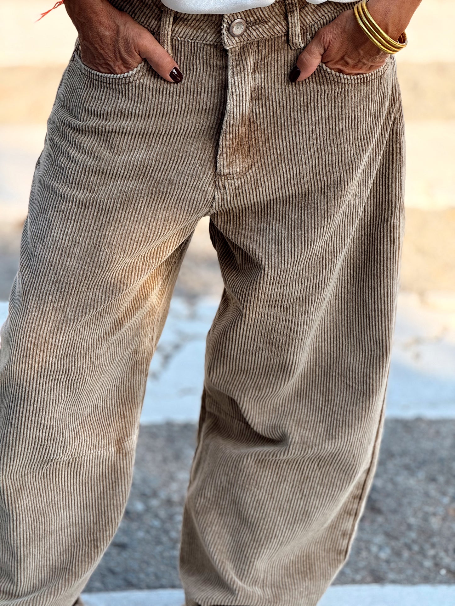 PANTALON DE PANA JOYCE MULTICOLOR