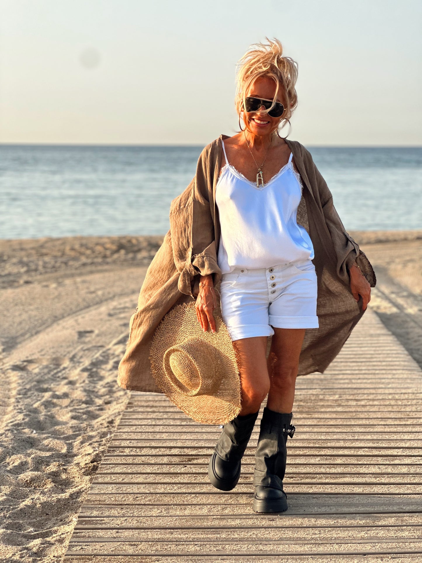 CHAQUETA LINO BETTY MULTICOLOR