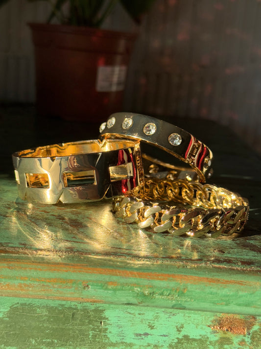 PULSERA CUADROS MULTICOLOR