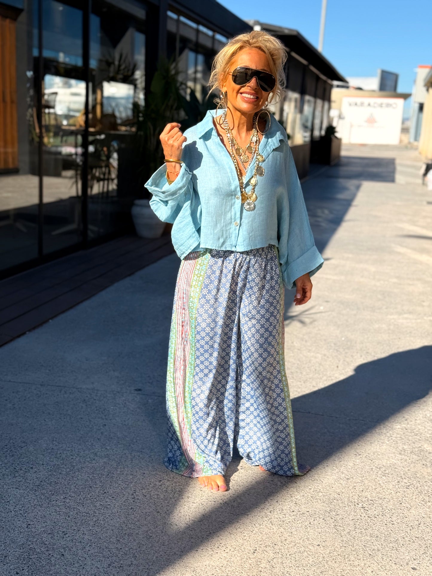 PANTALON HIPPIE CHIC ESTAMPADO MULTICOLOR