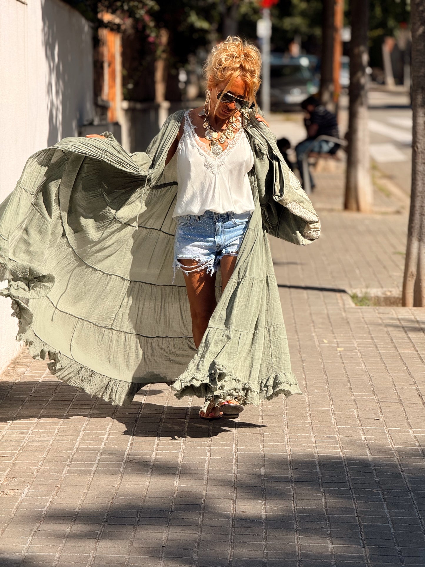 KIMONO SUPER OVERSIZE BOHO MULTICOLOR