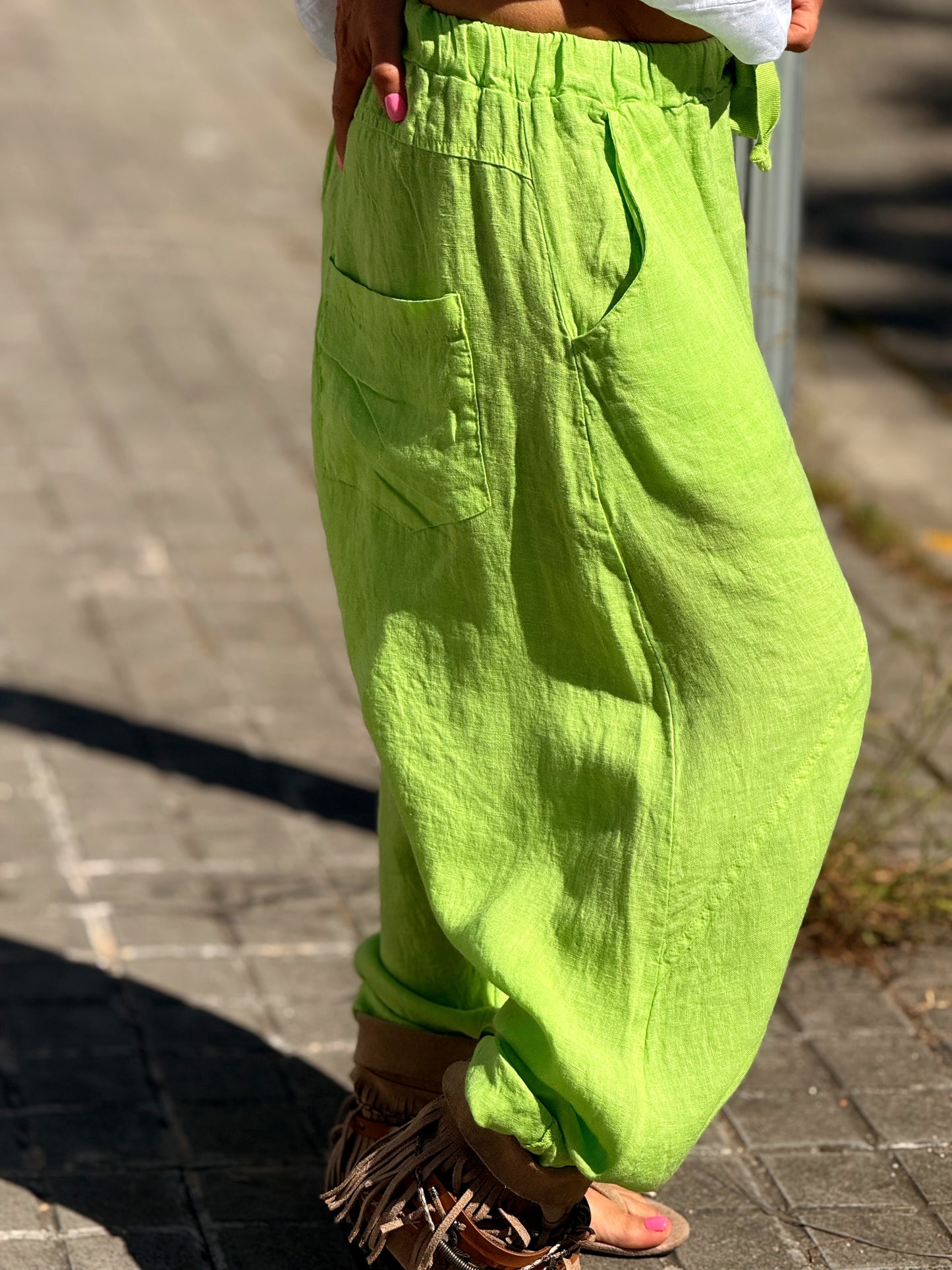 PANTALÓN BAGGY OVERSIZE LINO FLORENT MULTICOLOR