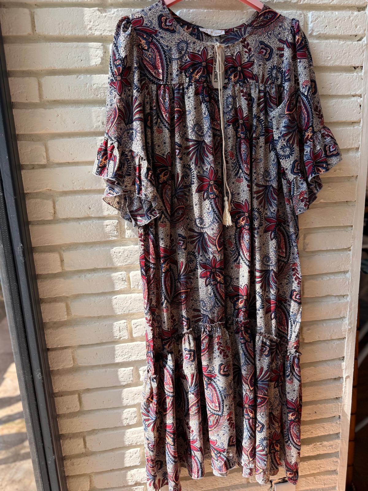 VESTIDO ESTAMPADO FLOR MULTICOLOR