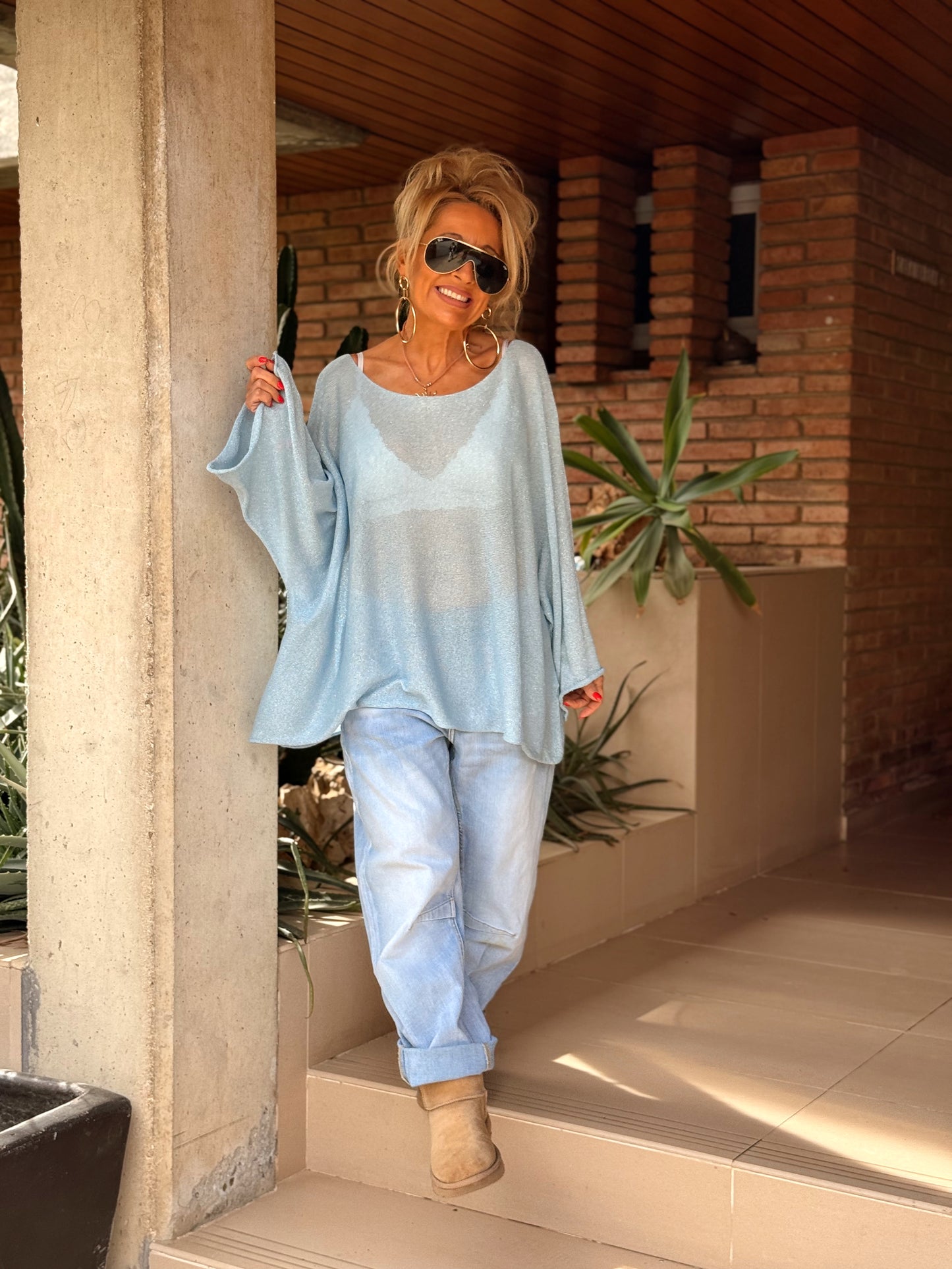 JERSEY BRILLANTE SUPER OVERSIZE ARLETTE MULTICOLOR