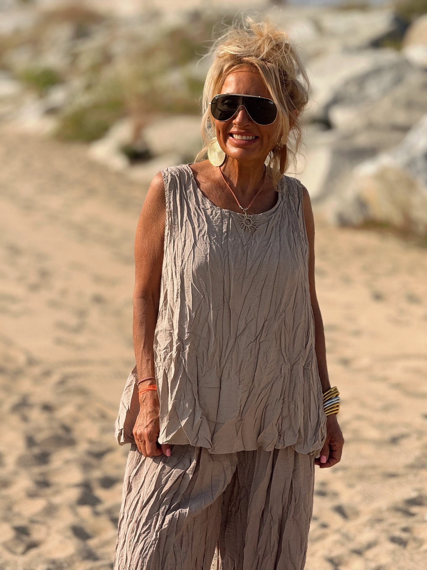 CONJUNTO ARRUGADO MULTICOLOR