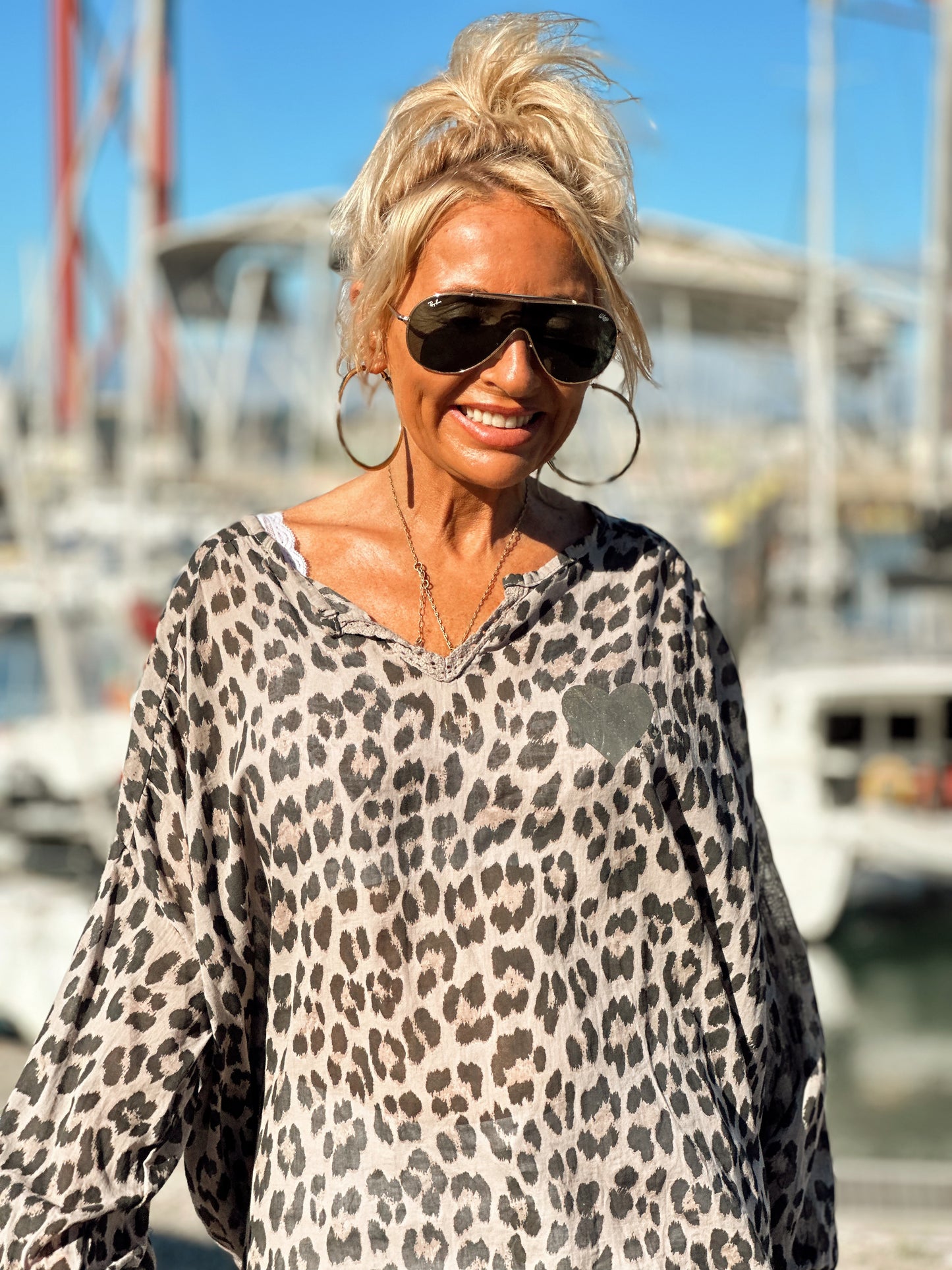 BLUSA ANIMAL PRINT TOPO