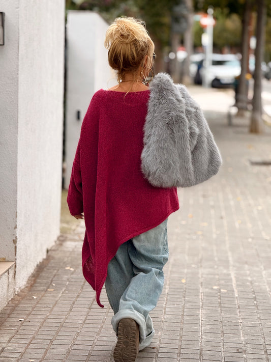 JERSEY DE PUNTO ASIMÉTRICO MULTICOLOR