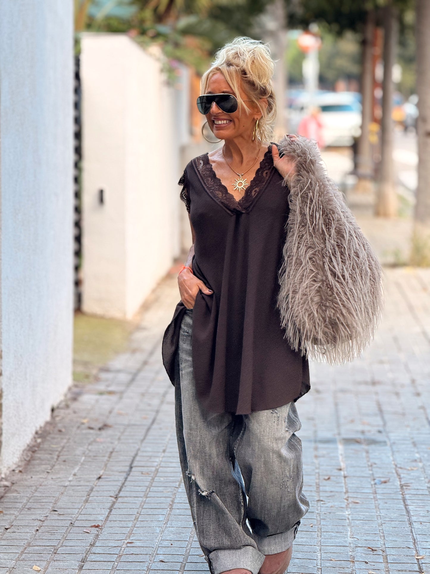 TOP LENCERO SUPER OVERSIZE MAGALY MULTICOLOR