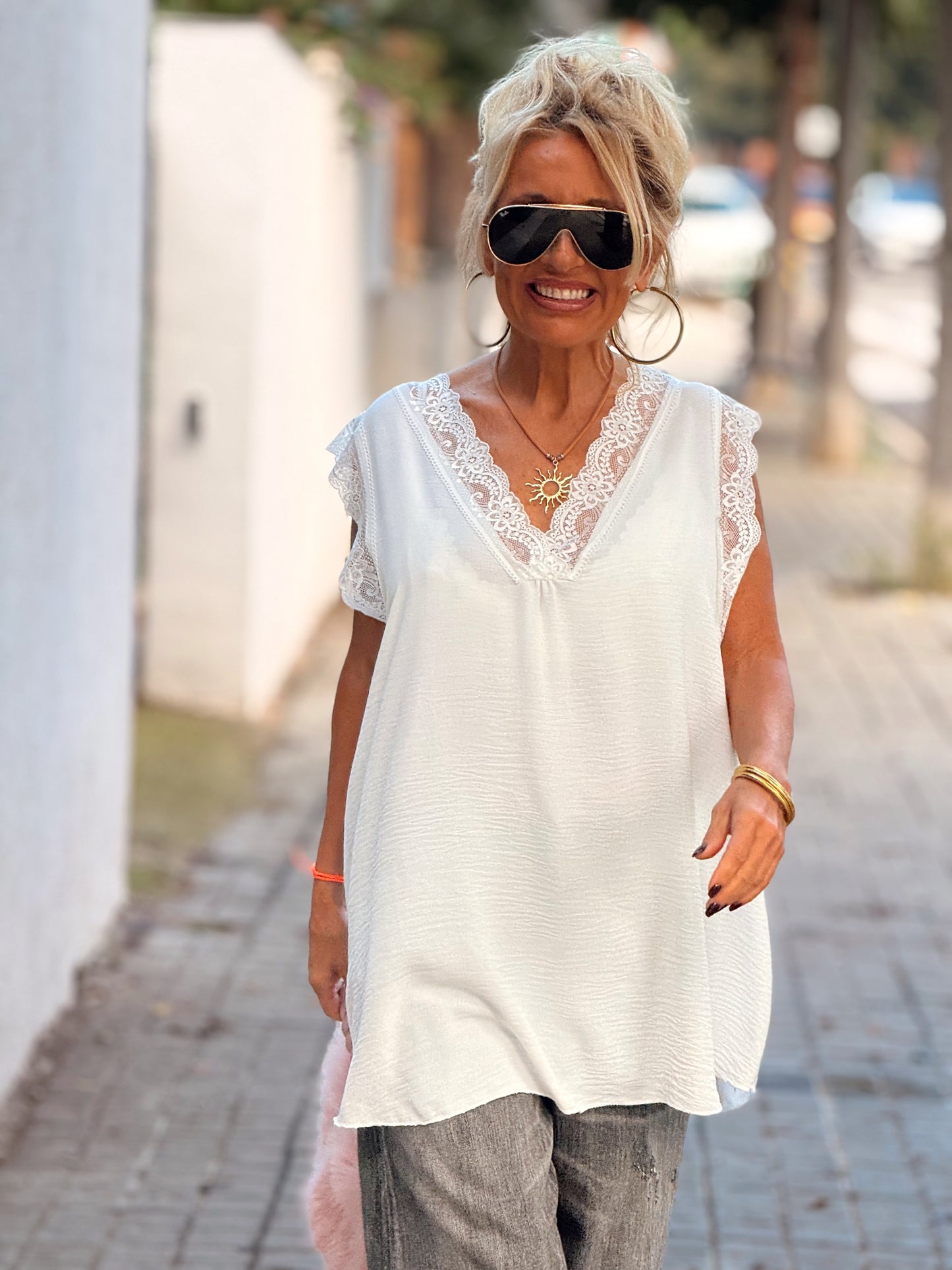 TOP LENCERO SUPER OVERSIZE MAGALY MULTICOLOR