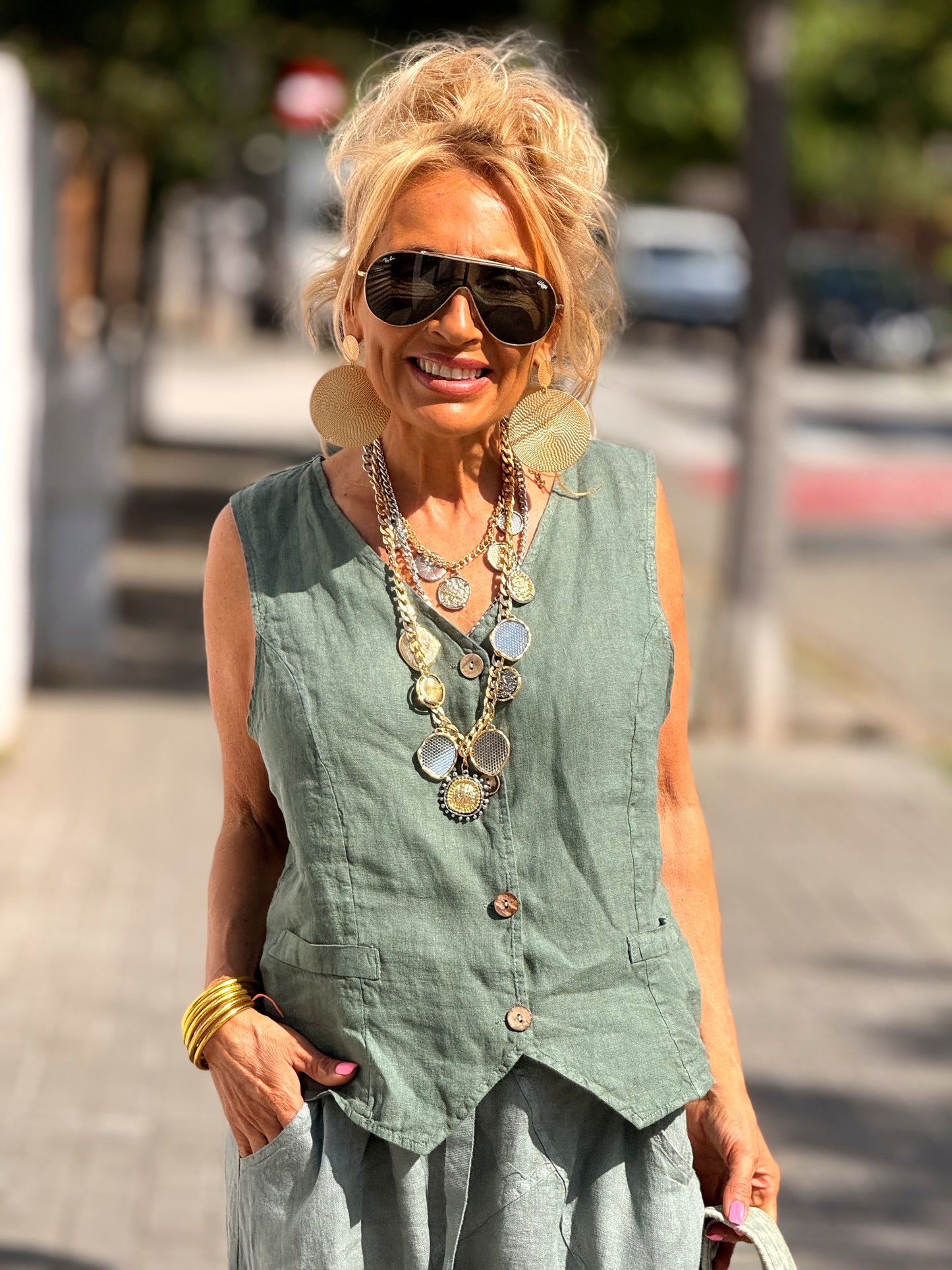 CHALECO ANOUK MULTICOLOR