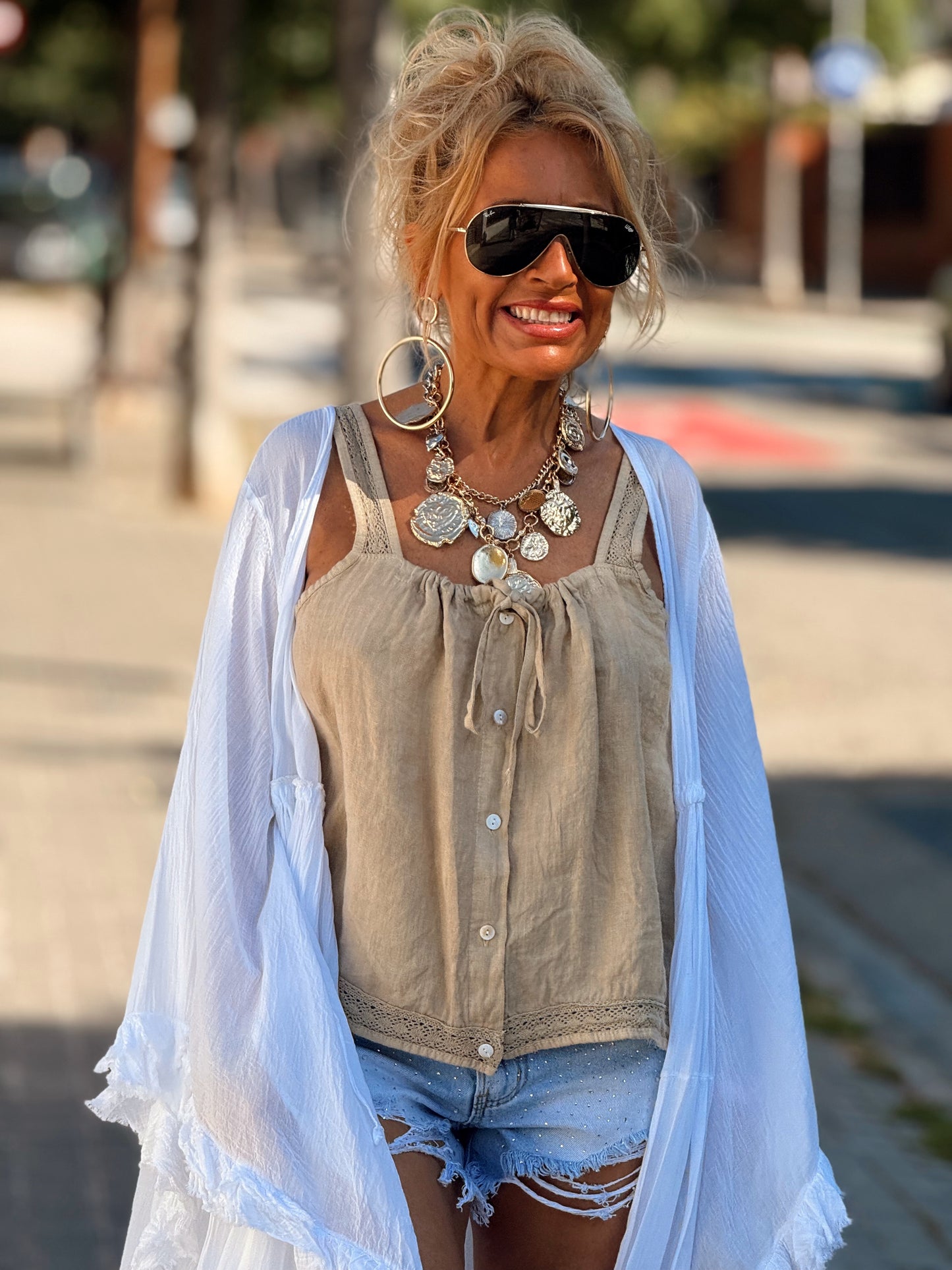 KIMONO SUPER OVERSIZE BOHO MULTICOLOR