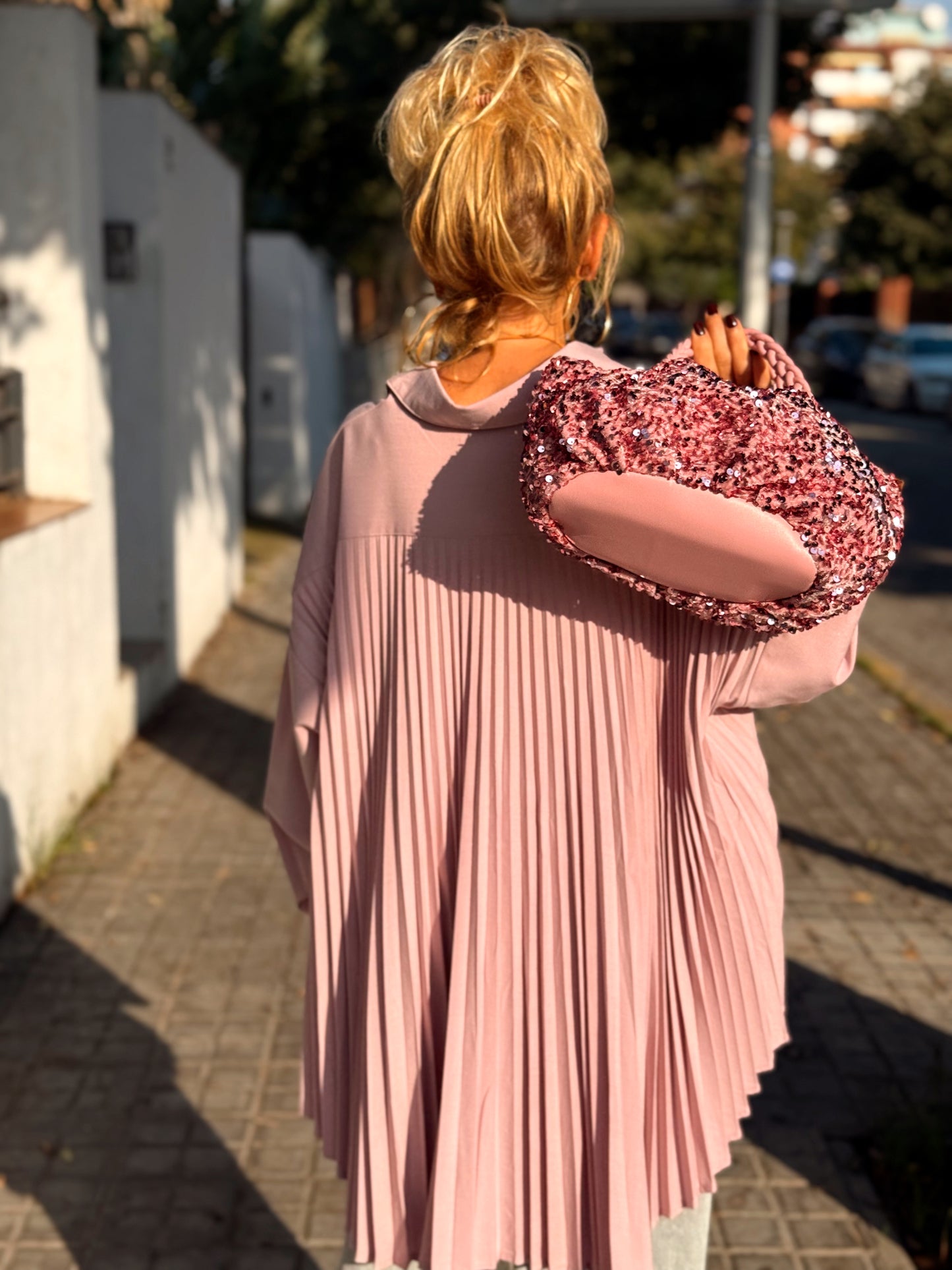 CAMISA OVERSIZE PLIEGUE ENEA MULTICOLOR