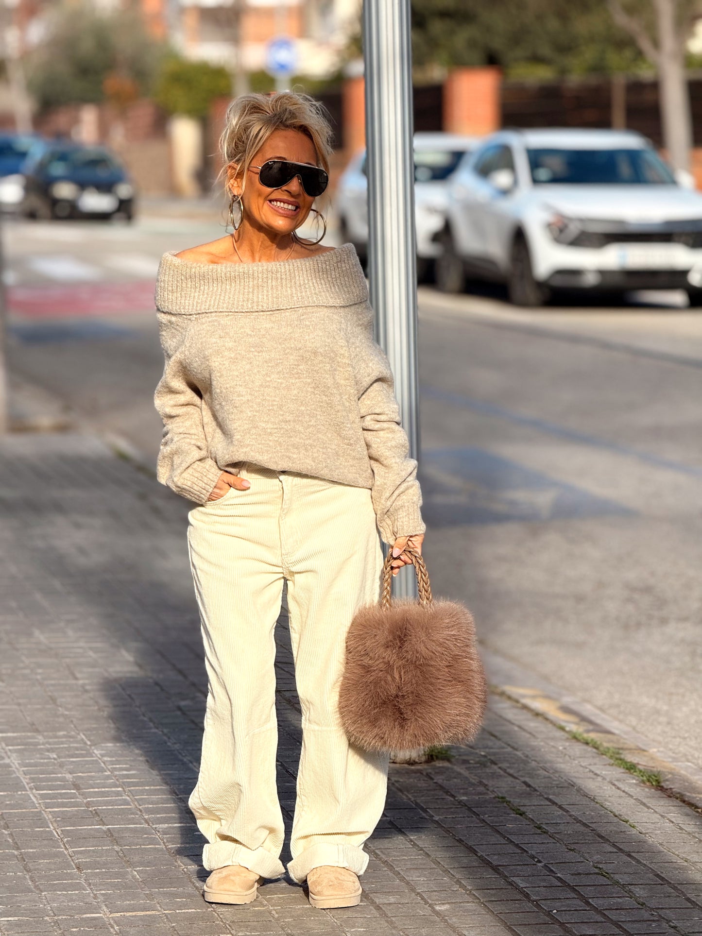 JERSEY DE PUNTO BARDOT MULTICOLOR