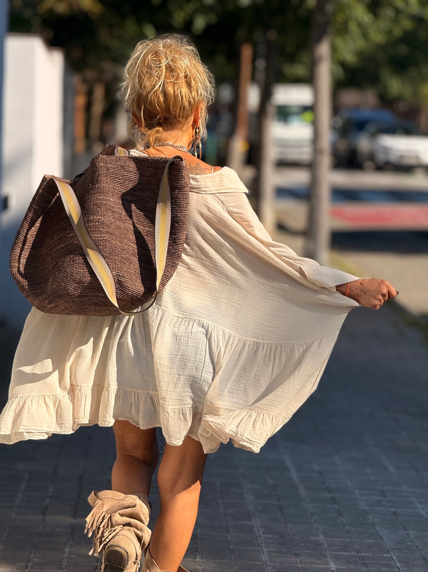 BOLSO CESTAS MULTICOLOR