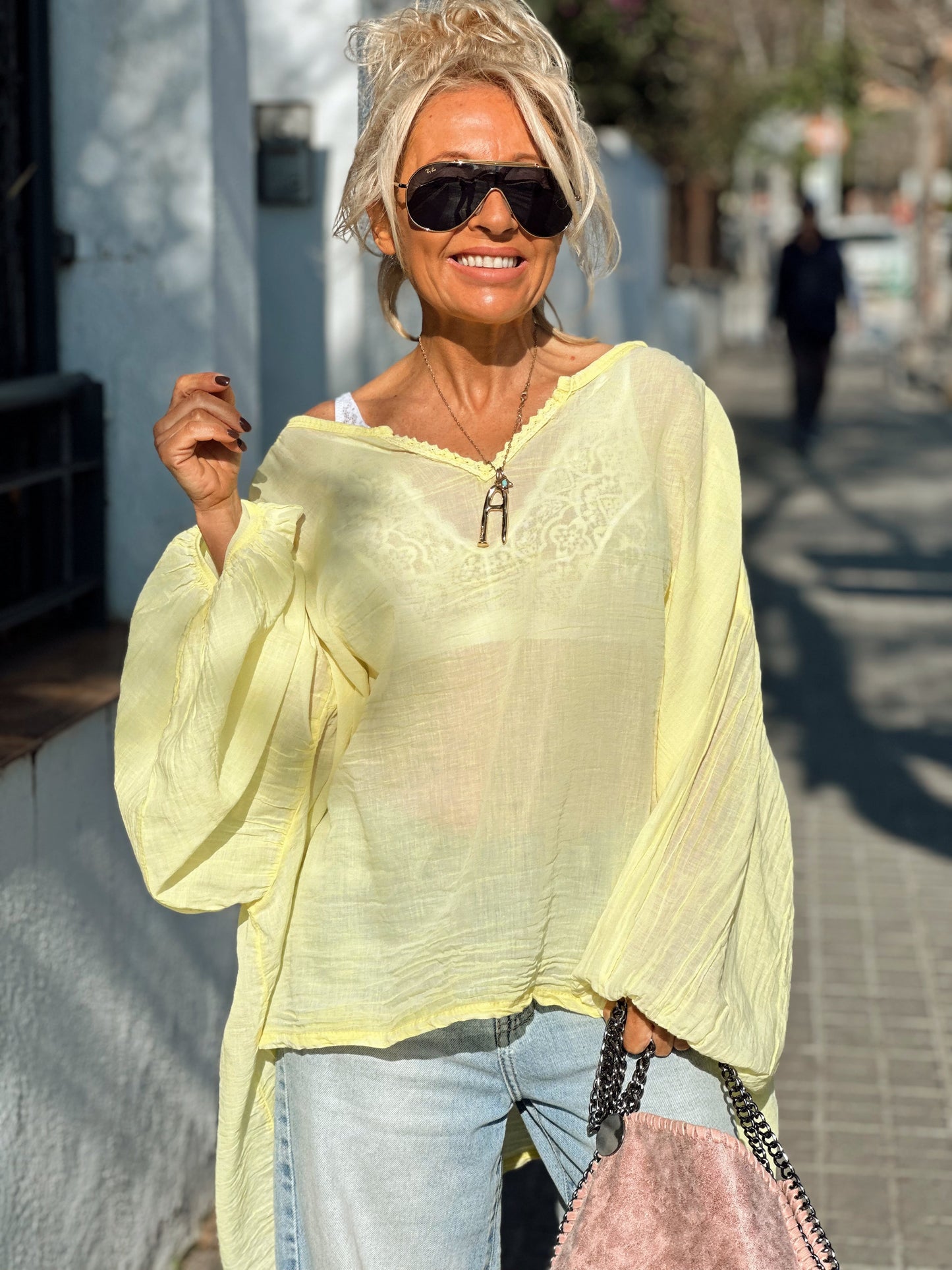 BLUSA SUPER OVERSIZE LUPA MULTICOLOR