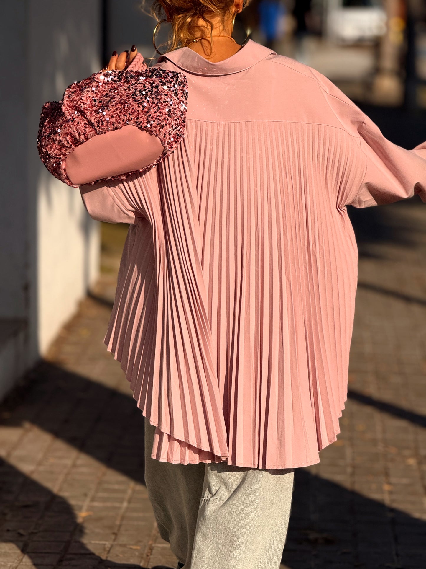 CAMISA OVERSIZE PLIEGUE ENEA MULTICOLOR