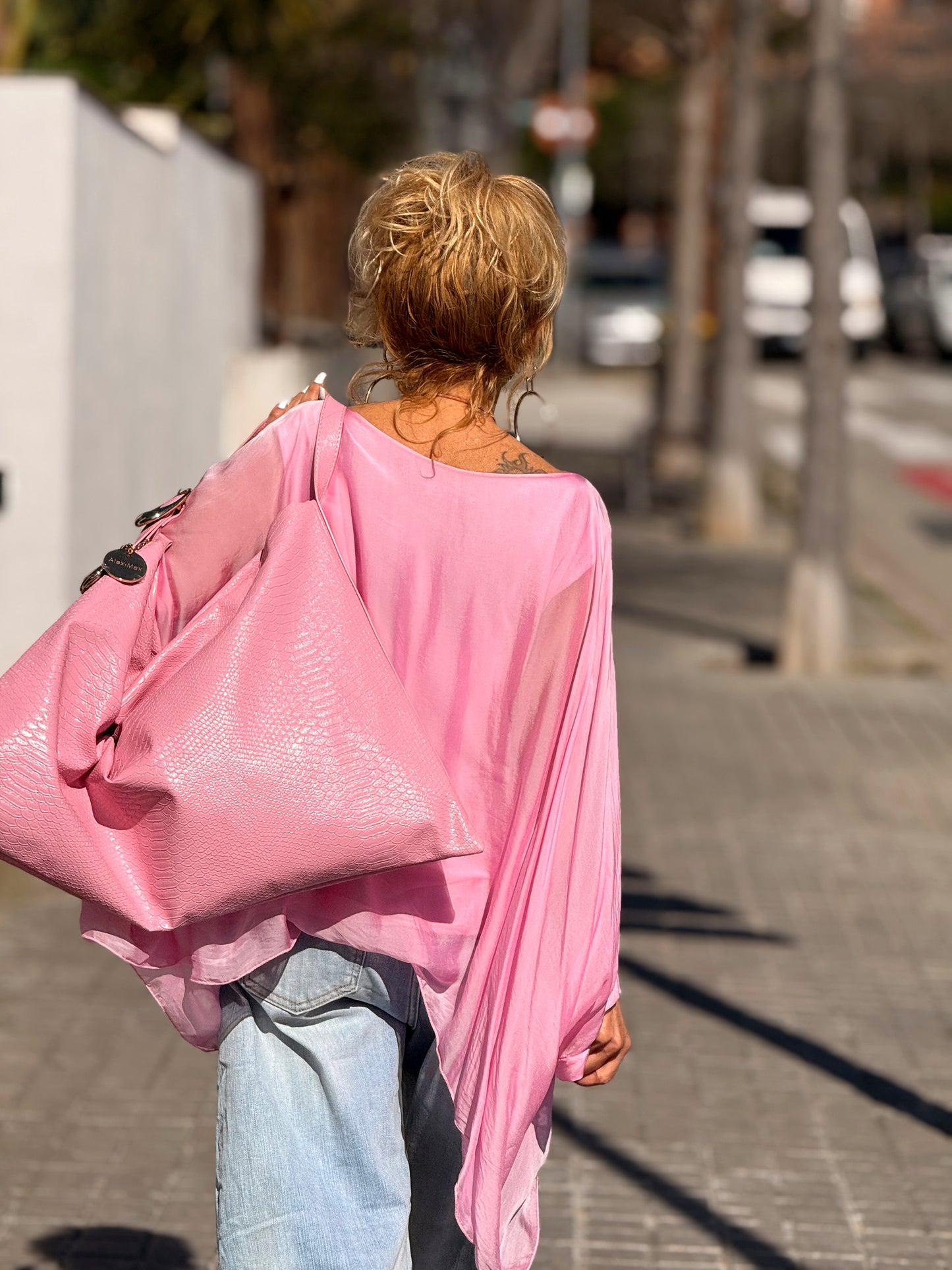 BLUSA CON TOP OVERSIZE ASIMÉTRICA NOA MULTICOLOR