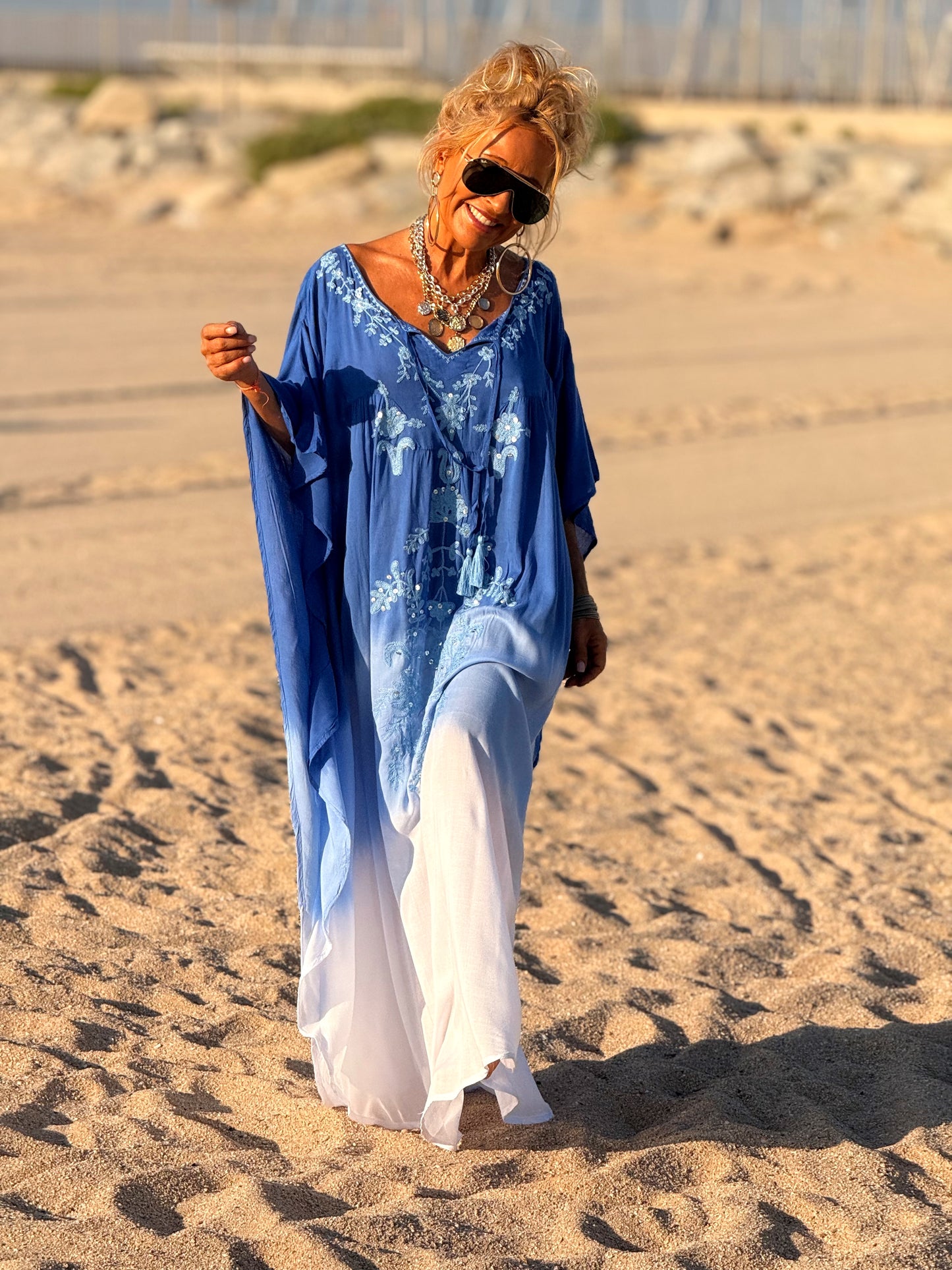 VESTIDO KAFTAN MIKONOS MULTICOLOR
