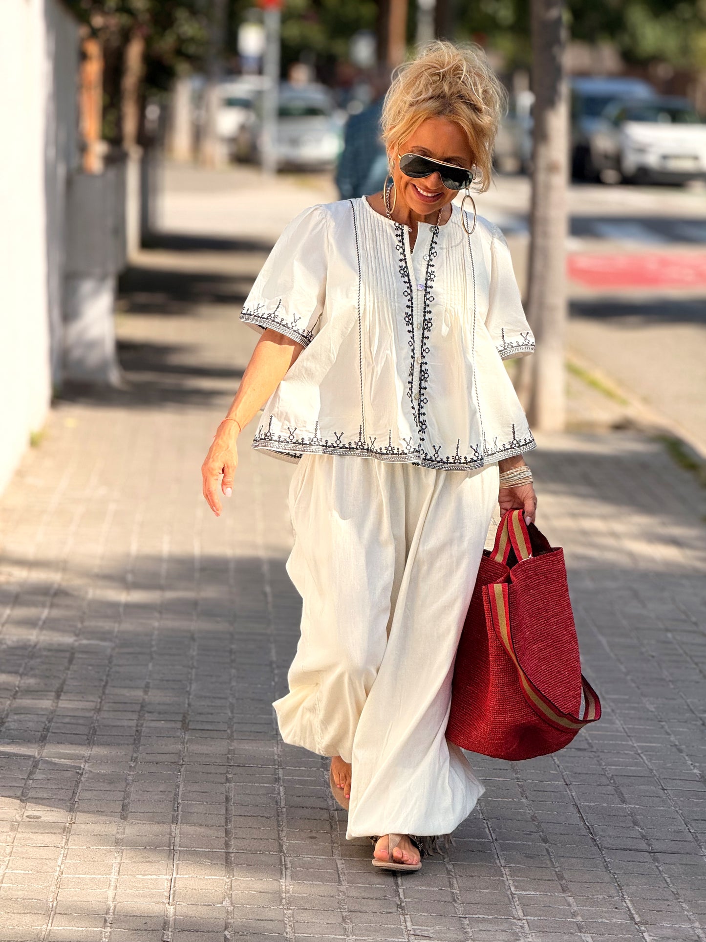 PANTALON MARI OVERSIZE MULTICOLOR