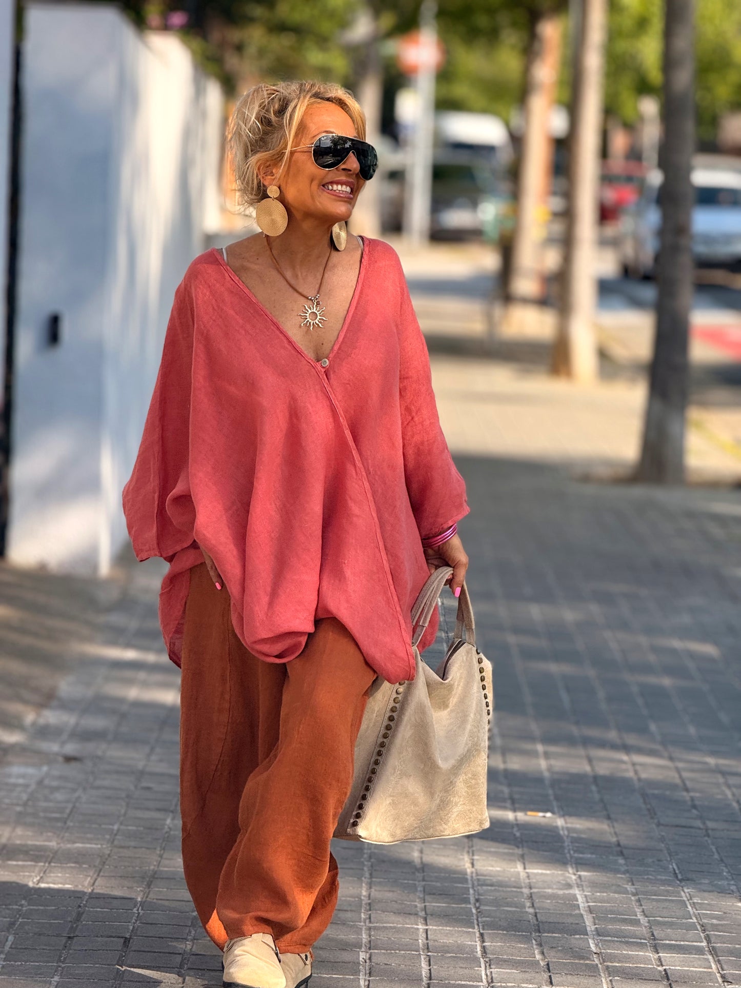 BLUSA SÚPER OVERSIZE MARIO MULTICOLOR