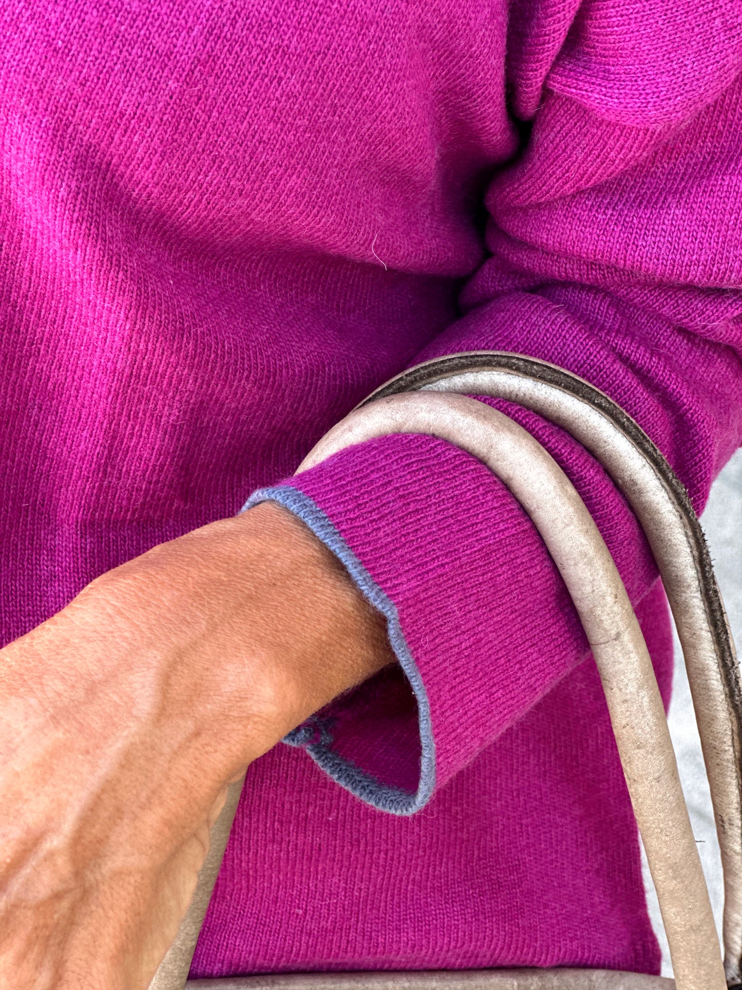 JERSEY DE PUNTO CALY FUCSIA