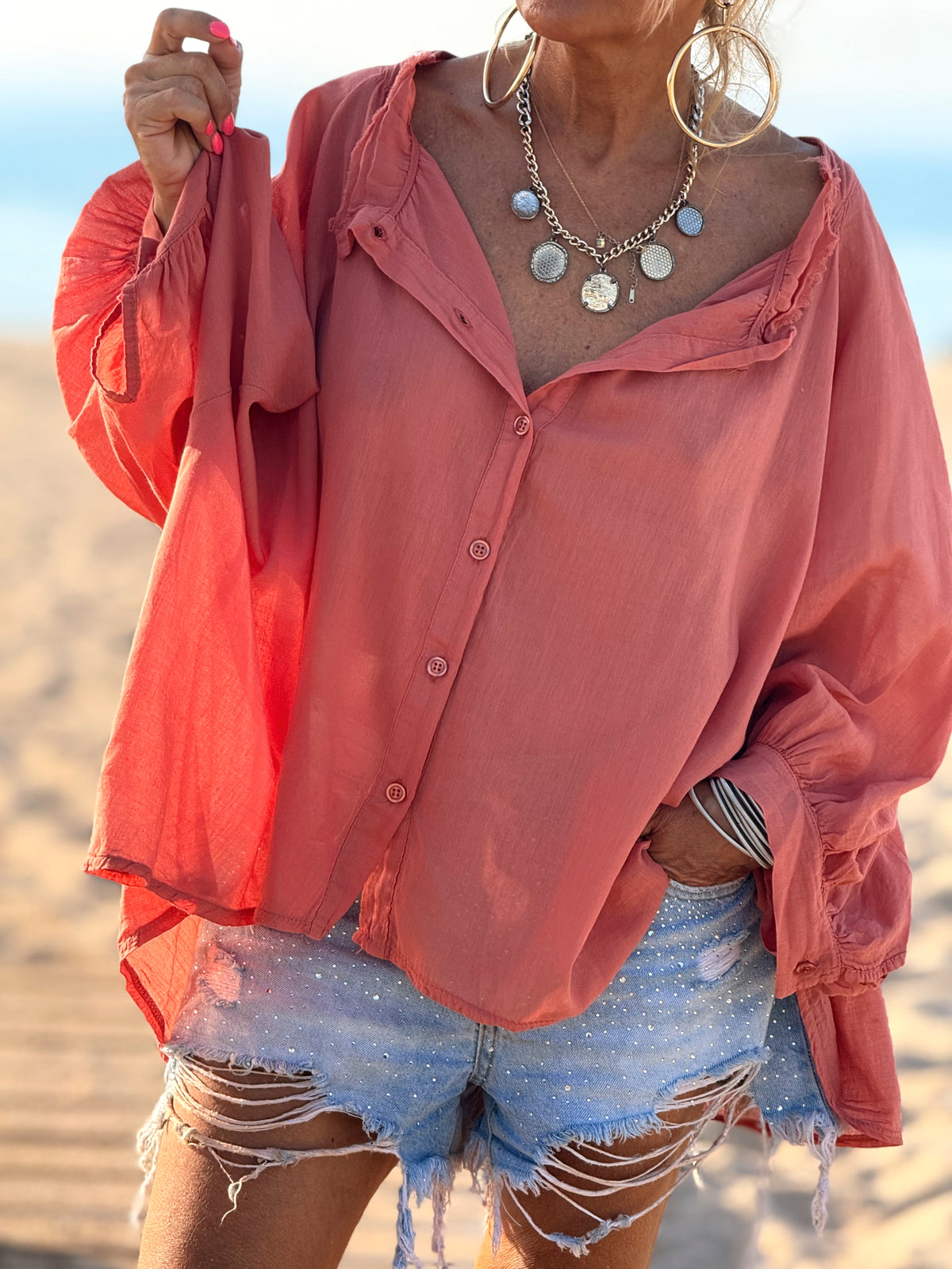 BLUSA OVERSIZE NINA MULTICOLOR
