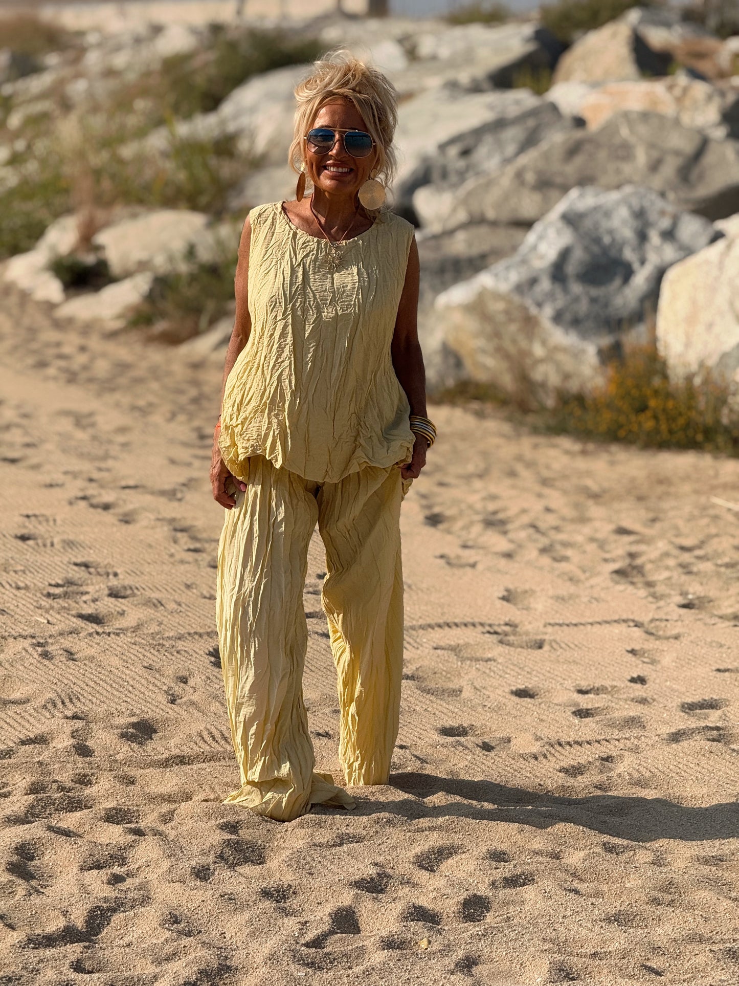 CONJUNTO ARRUGADO MULTICOLOR