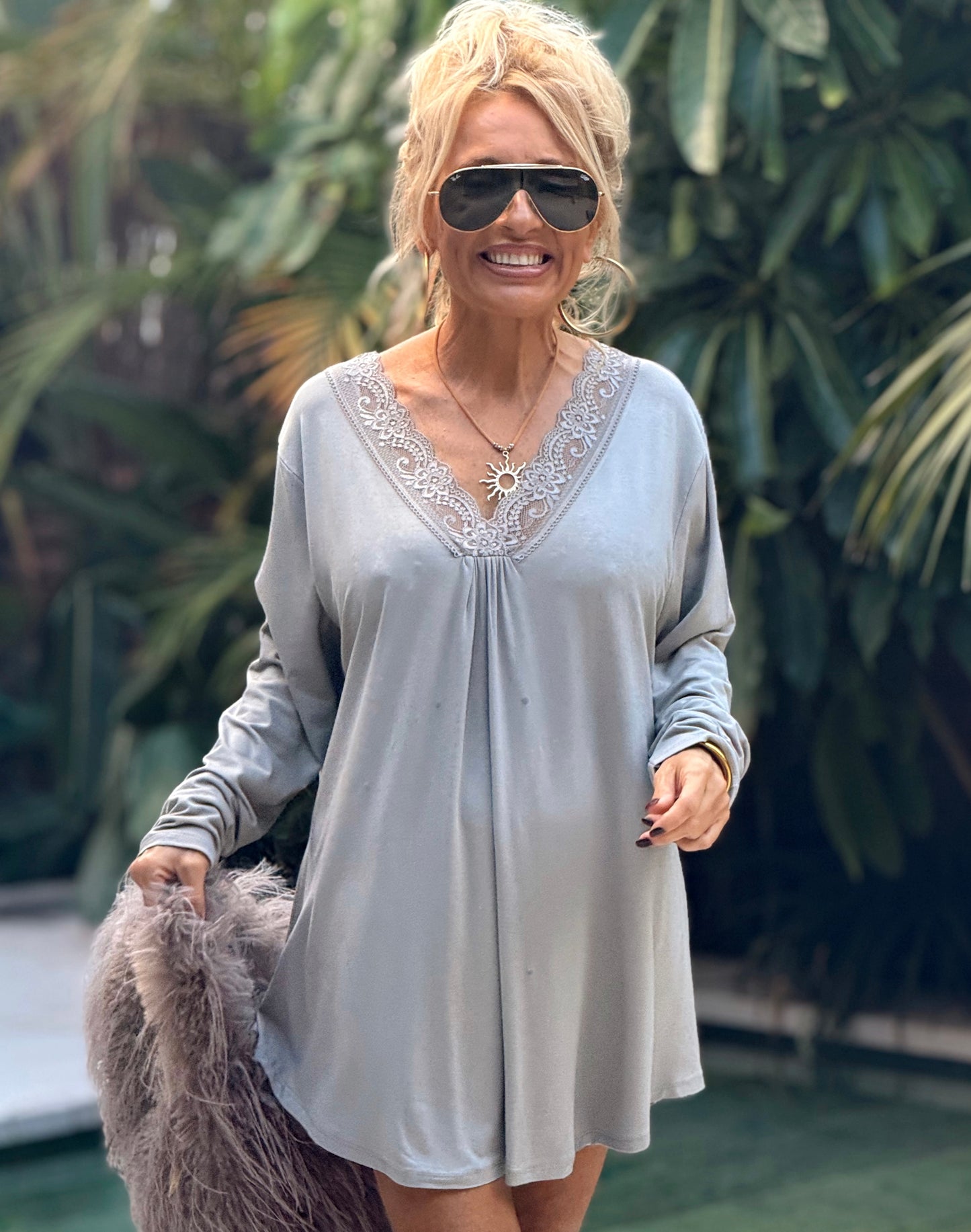 CAMISETA LENCERO SUPER OVERSIZE ESTHER MULTICOLOR