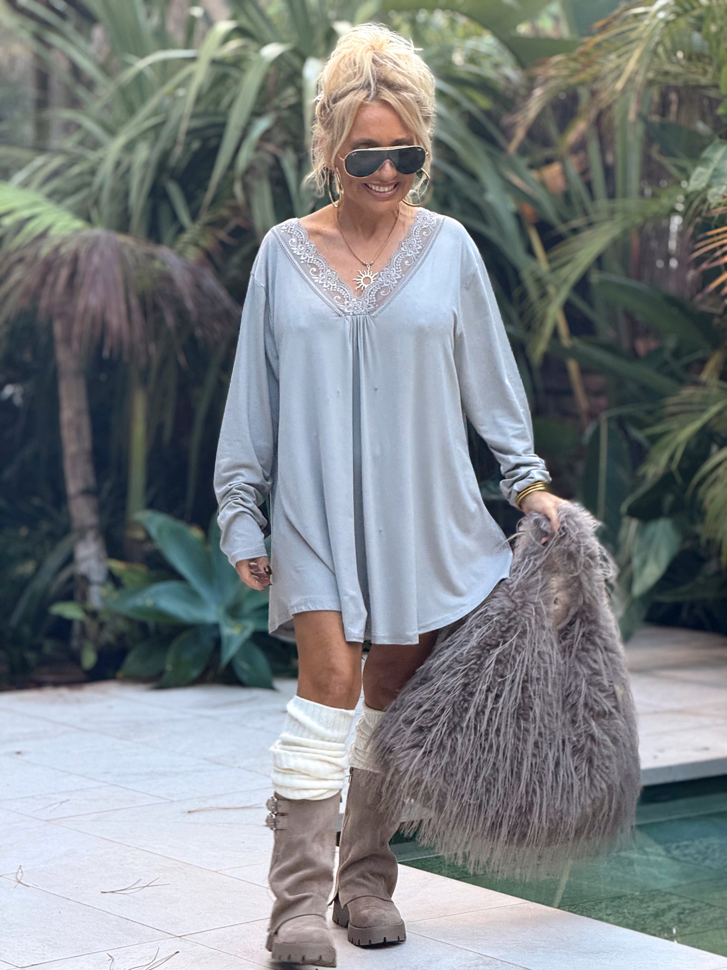 CAMISETA LENCERO SUPER OVERSIZE ESTHER MULTICOLOR